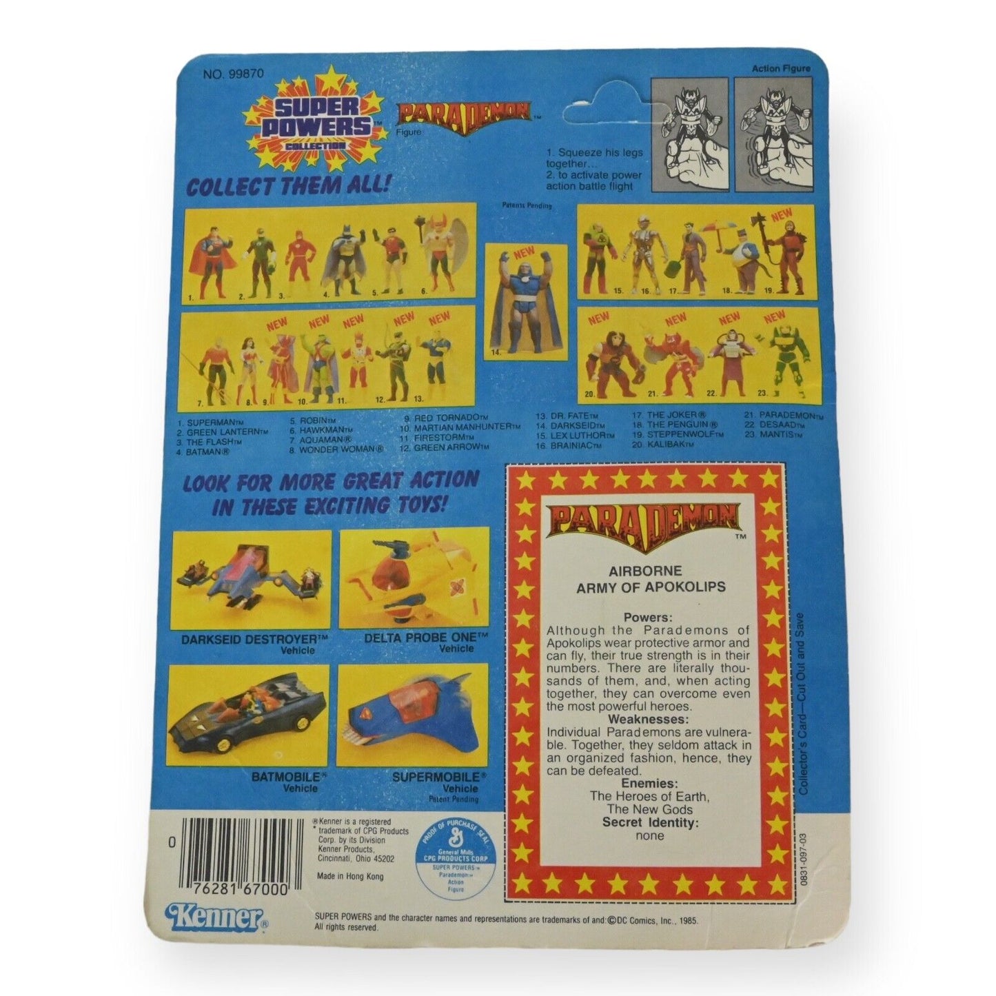 Kenner Super Powers Parademon Action Figure - 1985