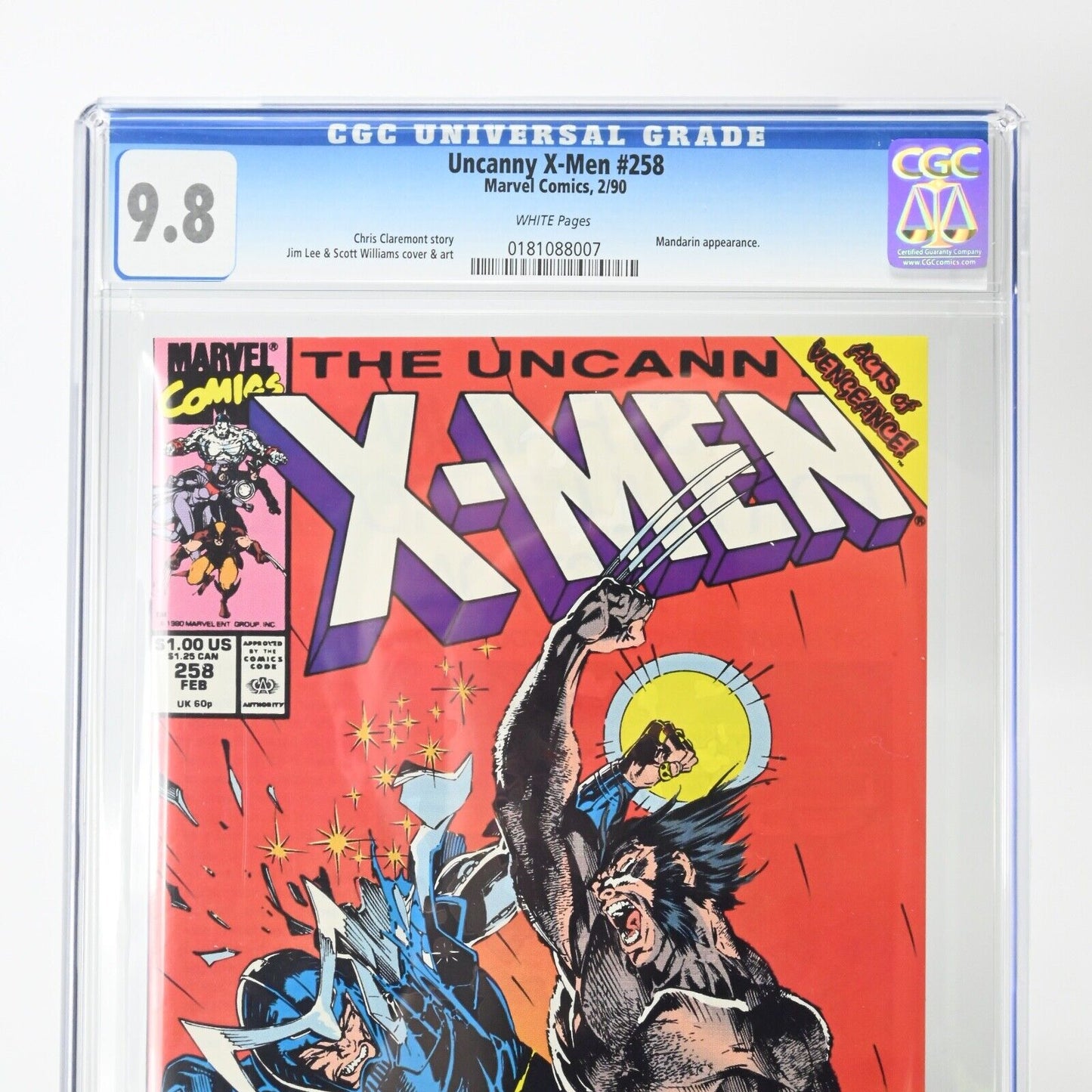 Uncanny X-Men #258 Marvel Comics - CGC 9.8