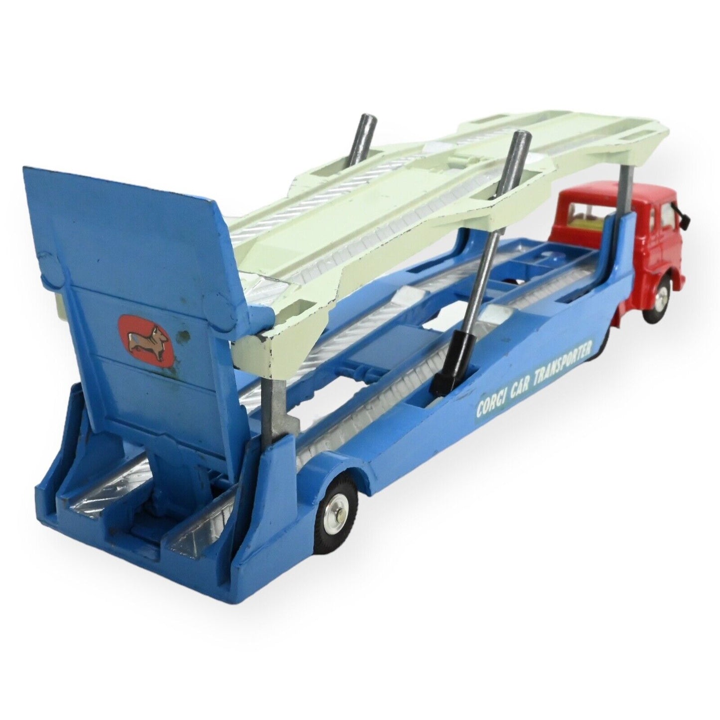 Corgi 1105 Bedford Tk Carrimore Car Transporter - Red Cab