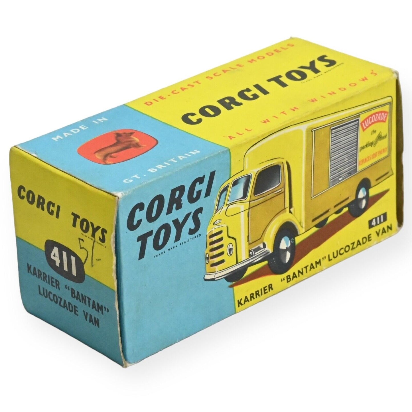 Corgi 411 Karrier Bantam "Lucozade" Delivery Van