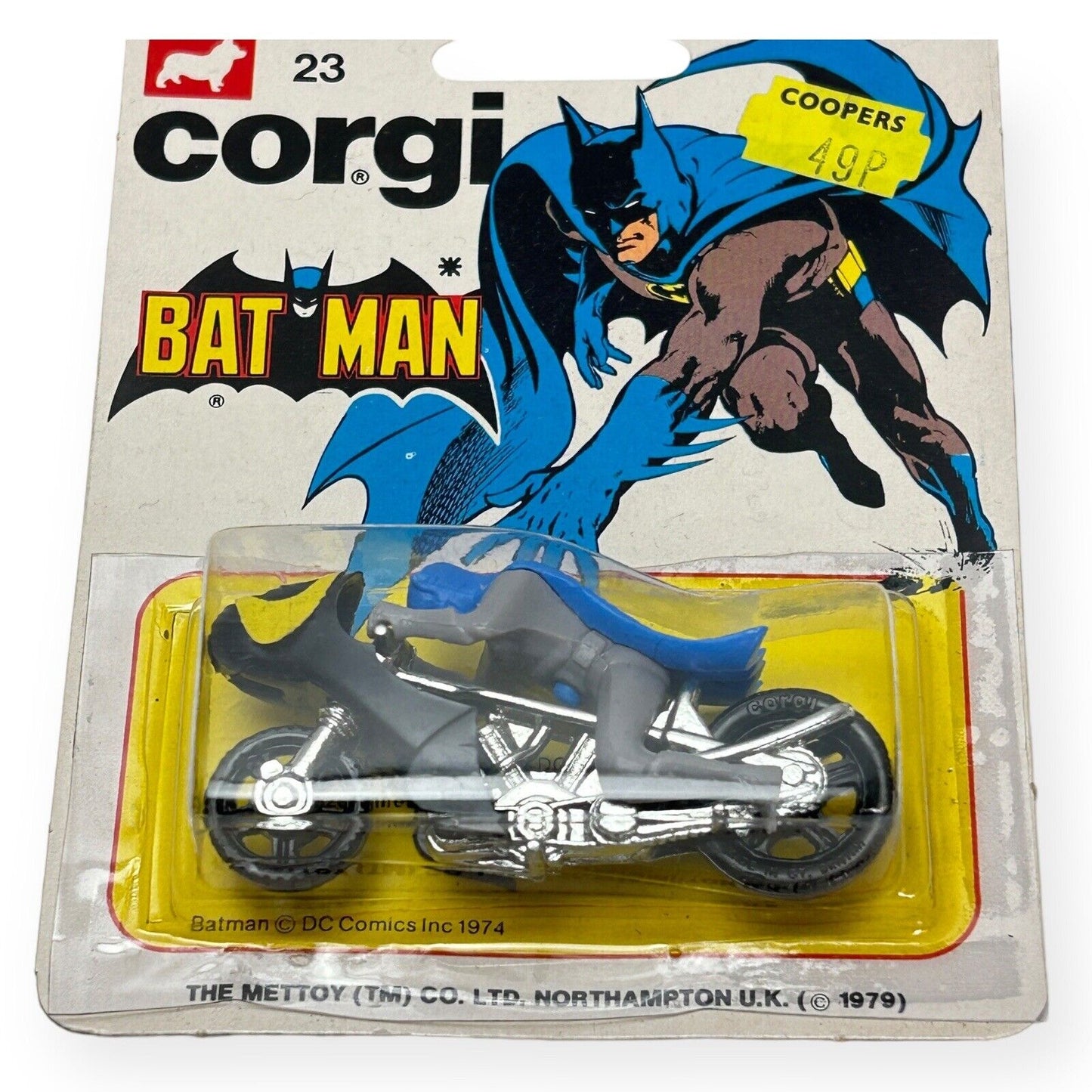 Corgi Juniors 23 Batman Batcycle DC Comics 1974