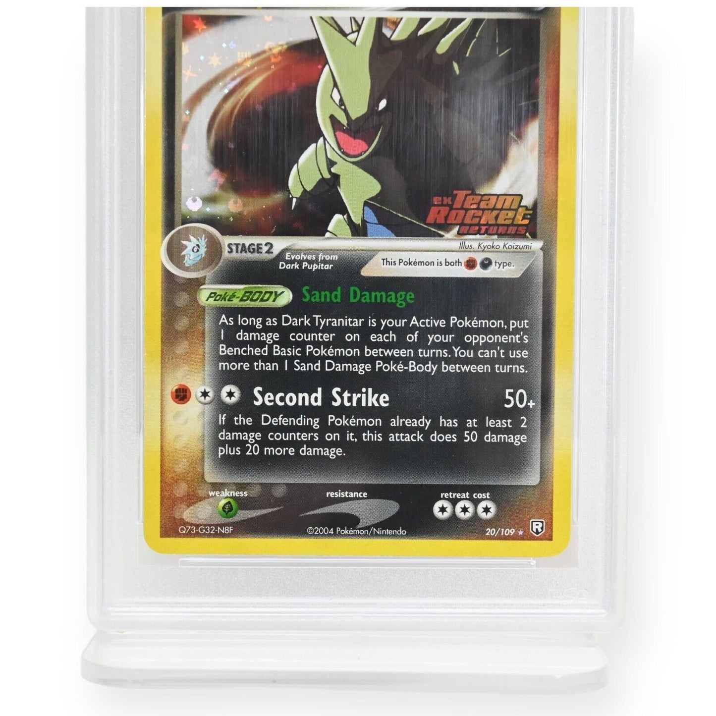 Pokemon Ex Dark Tyranitar 20/109 Rev.Foil Team Rocket Returns PSA 10