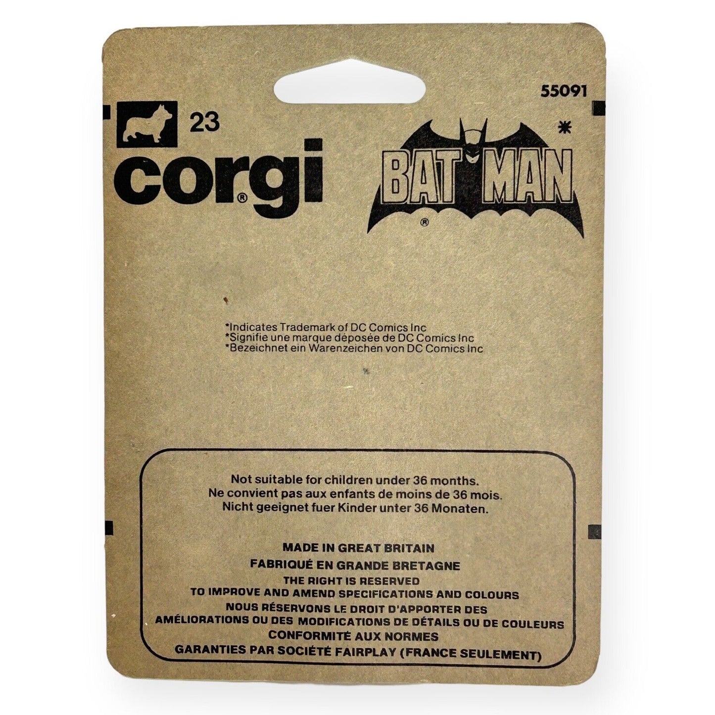Corgi Juniors 23 Batman Batcycle DC Comics 1974