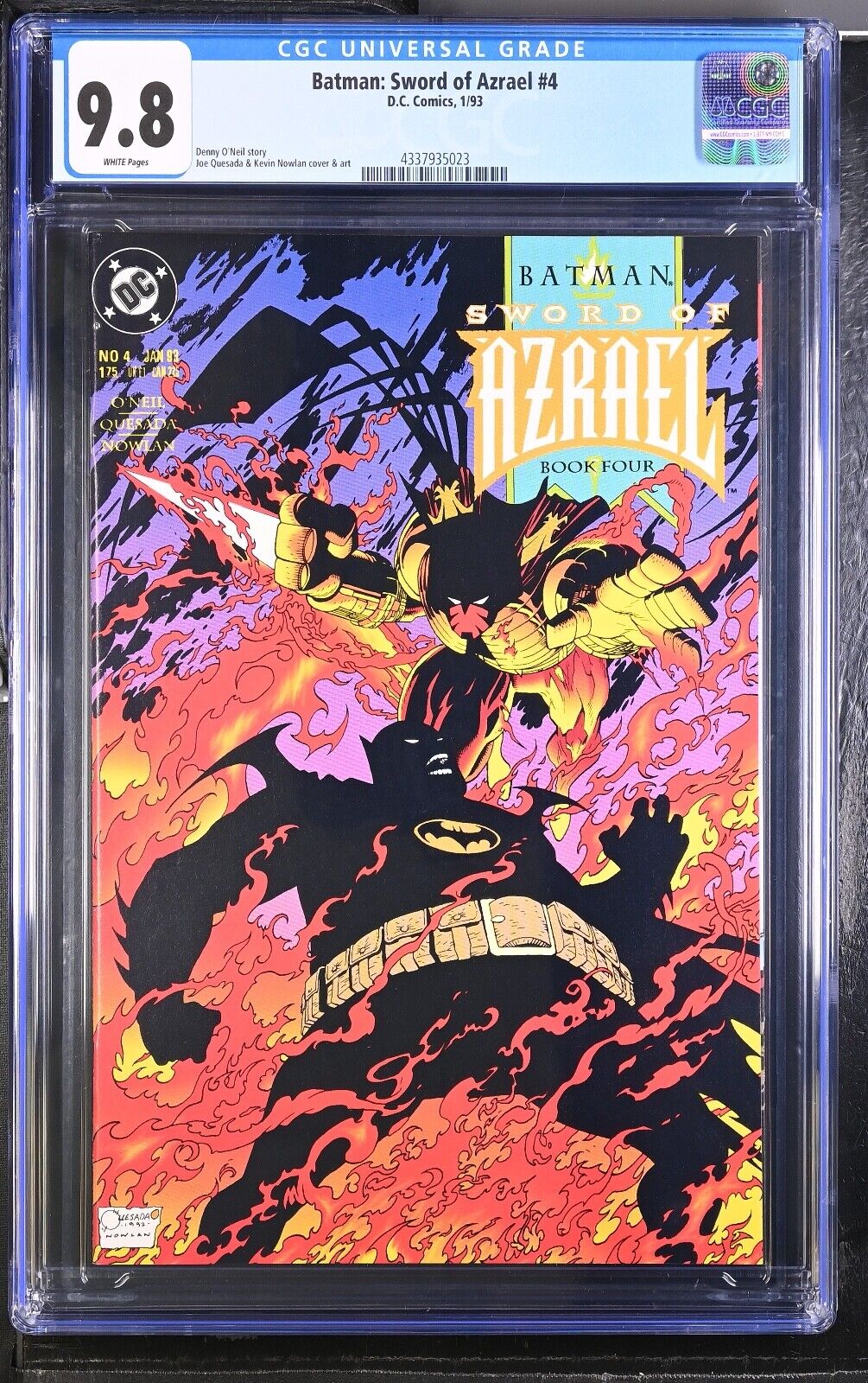 Batman - Sword of Azrael #4 CGC 9.8 - 1993, D.C. Comics