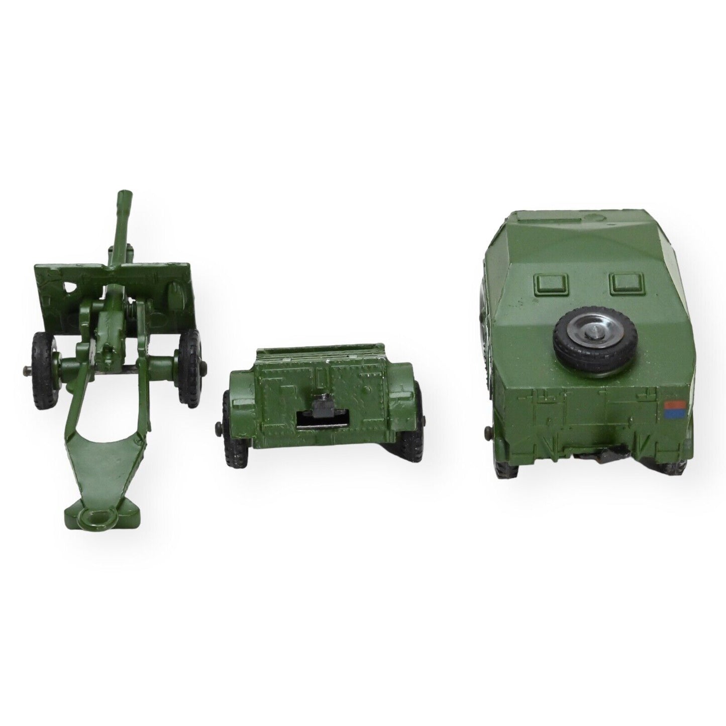 Dinky 697 25 Pounder Field Gun Set With Plastic Hubs