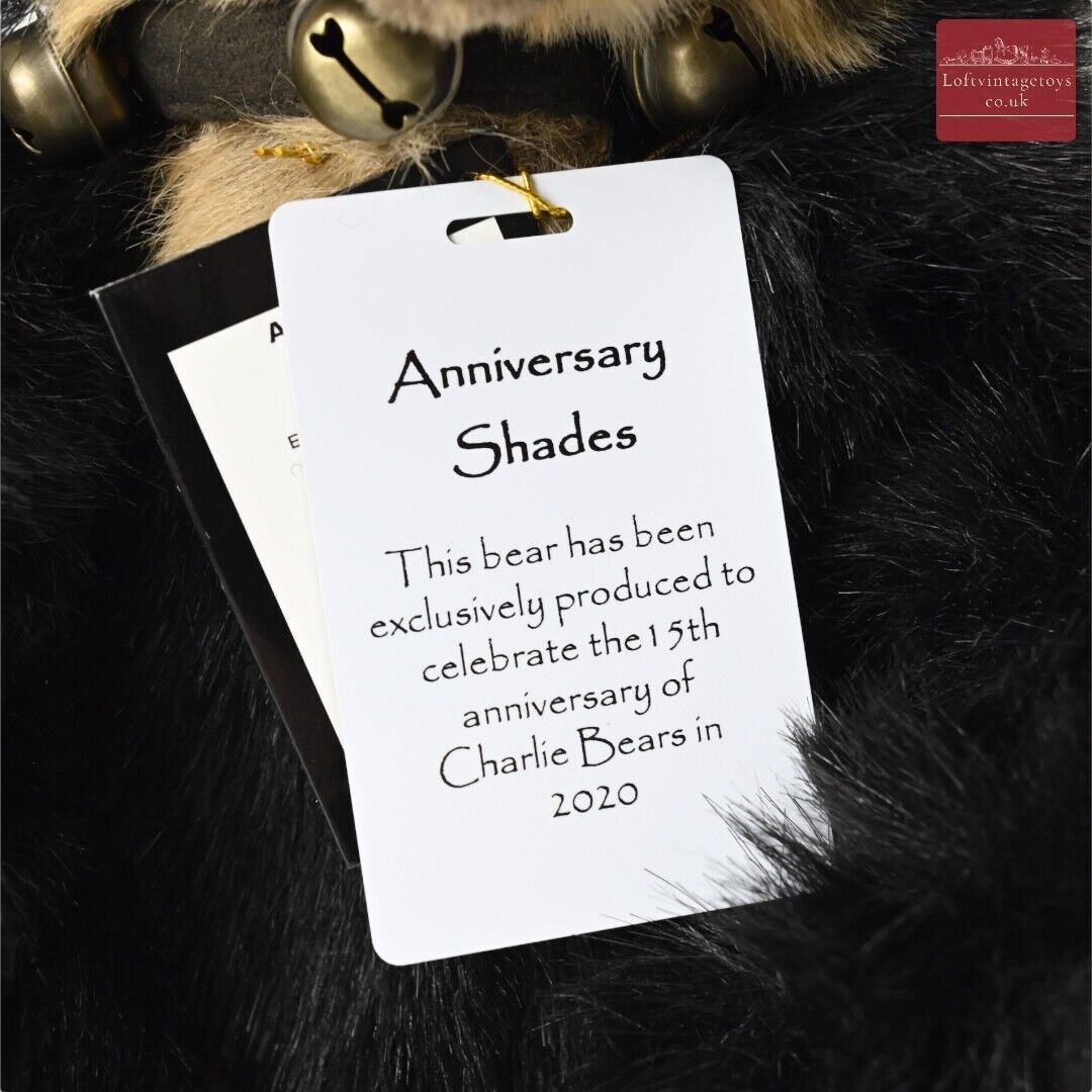 Charlie Bear Anniversary Shades Brown Grizzly Bear - CB 202079