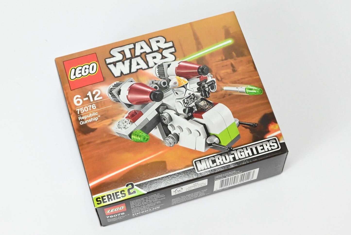 Lego Star Wars 75076 Republic Gunship & Clone Pilot - New & Sealed