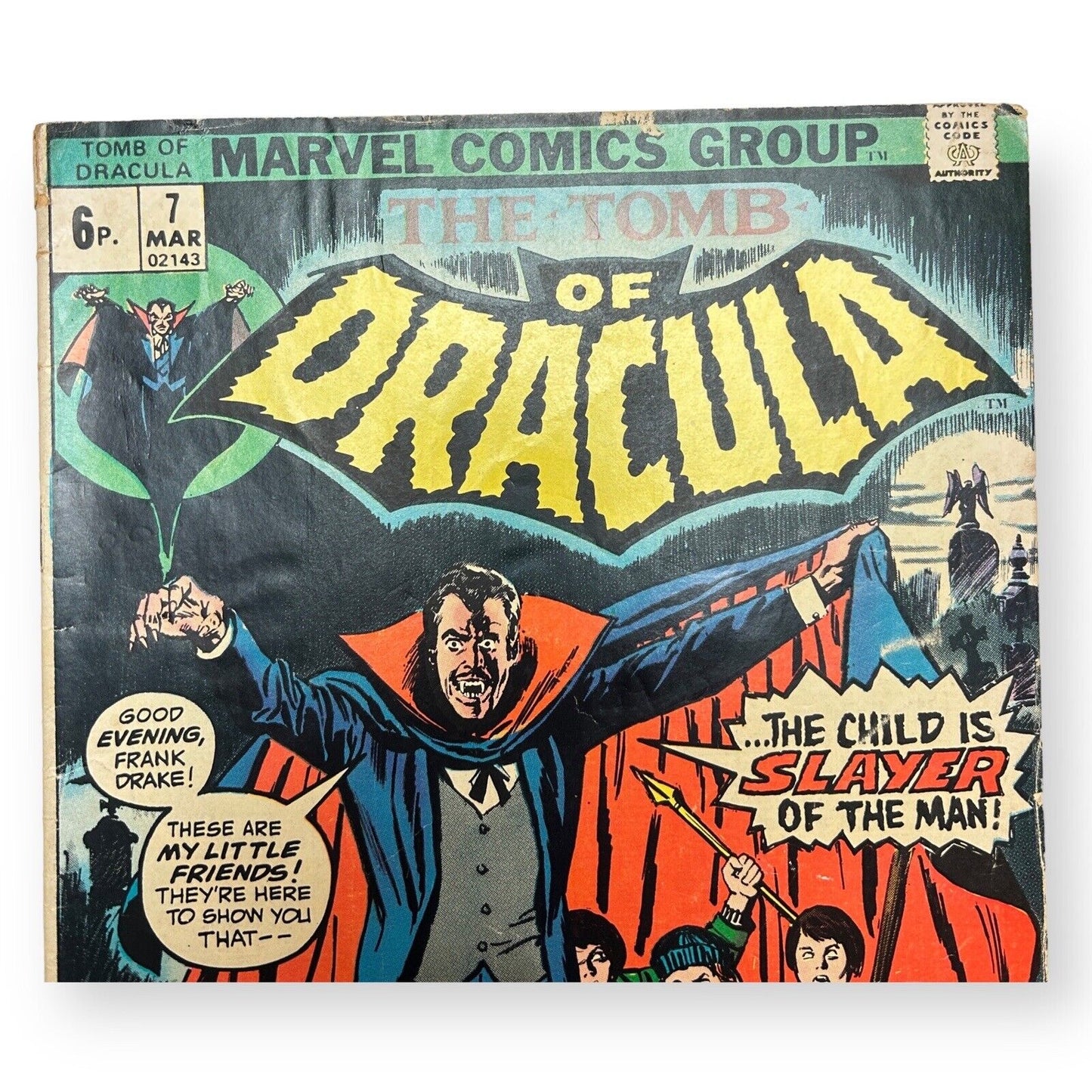 Tomb Of Dracula Nr. 7 – 6p Marvel 1973 (2,5 – 3,5 Note)