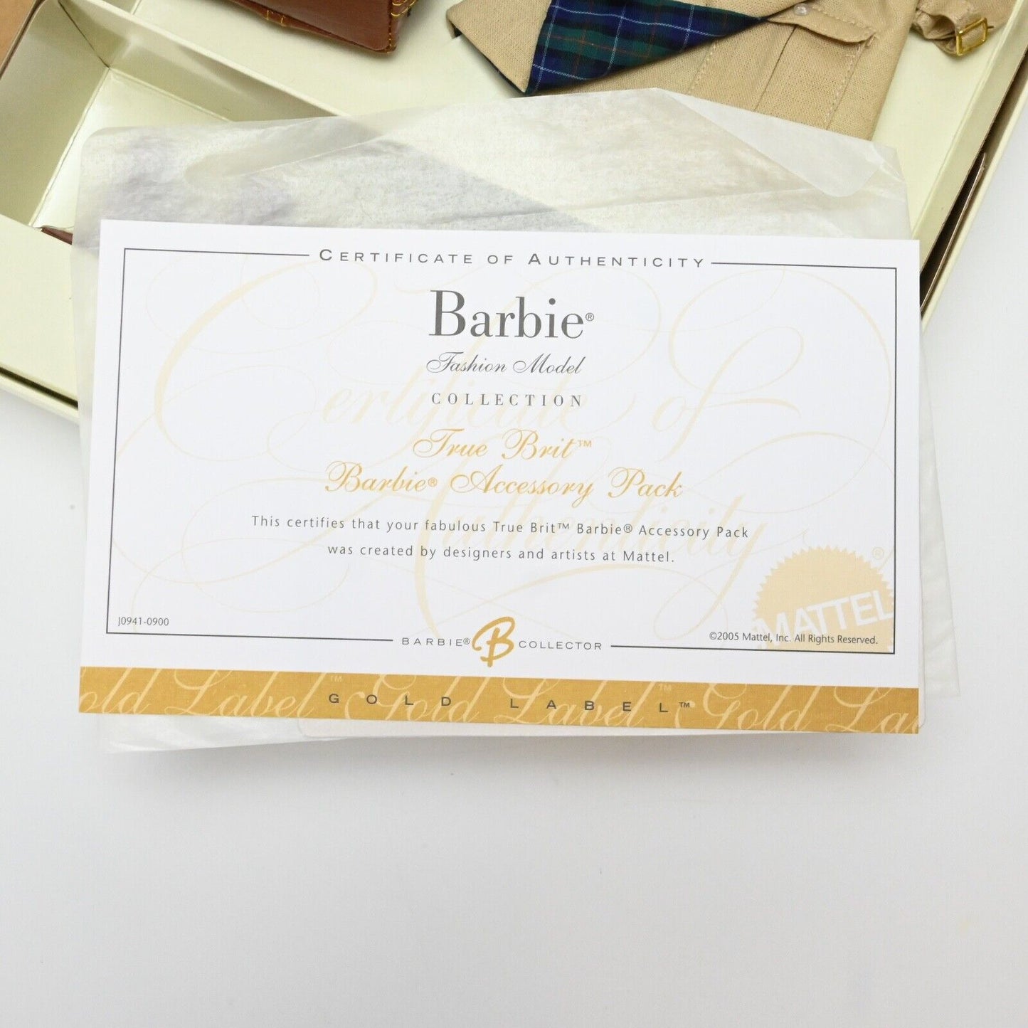 Mattel Barbie True Brit Accessory Pack: Gold Label #J0941