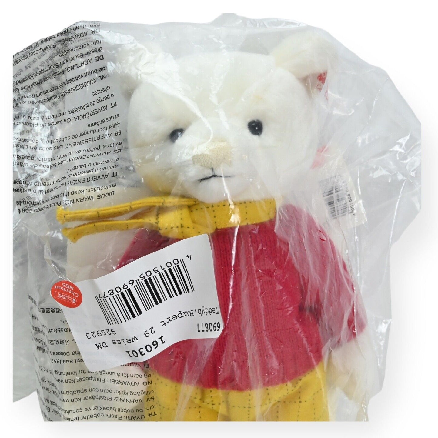 Steiff Rupert Centenary Edition Bear - Limited Edition 690877 - NEW & SEALED