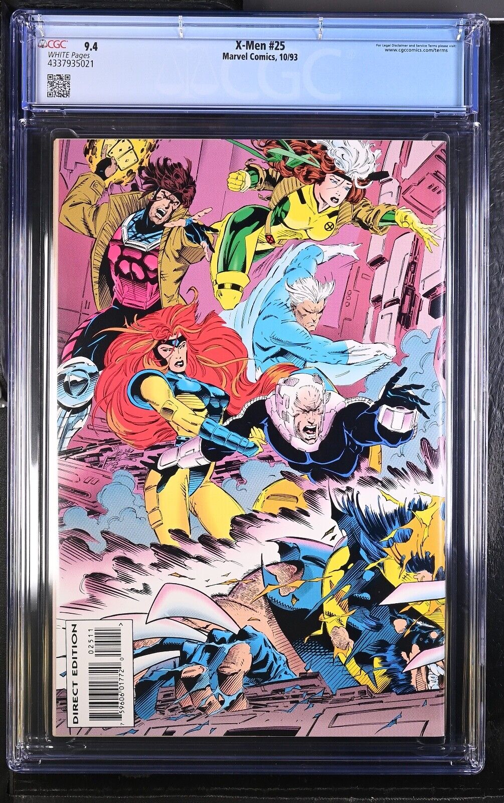 X-Men #25 CGC 9.4 – 1993, Marvel Comics mit Gambit-Hologramm