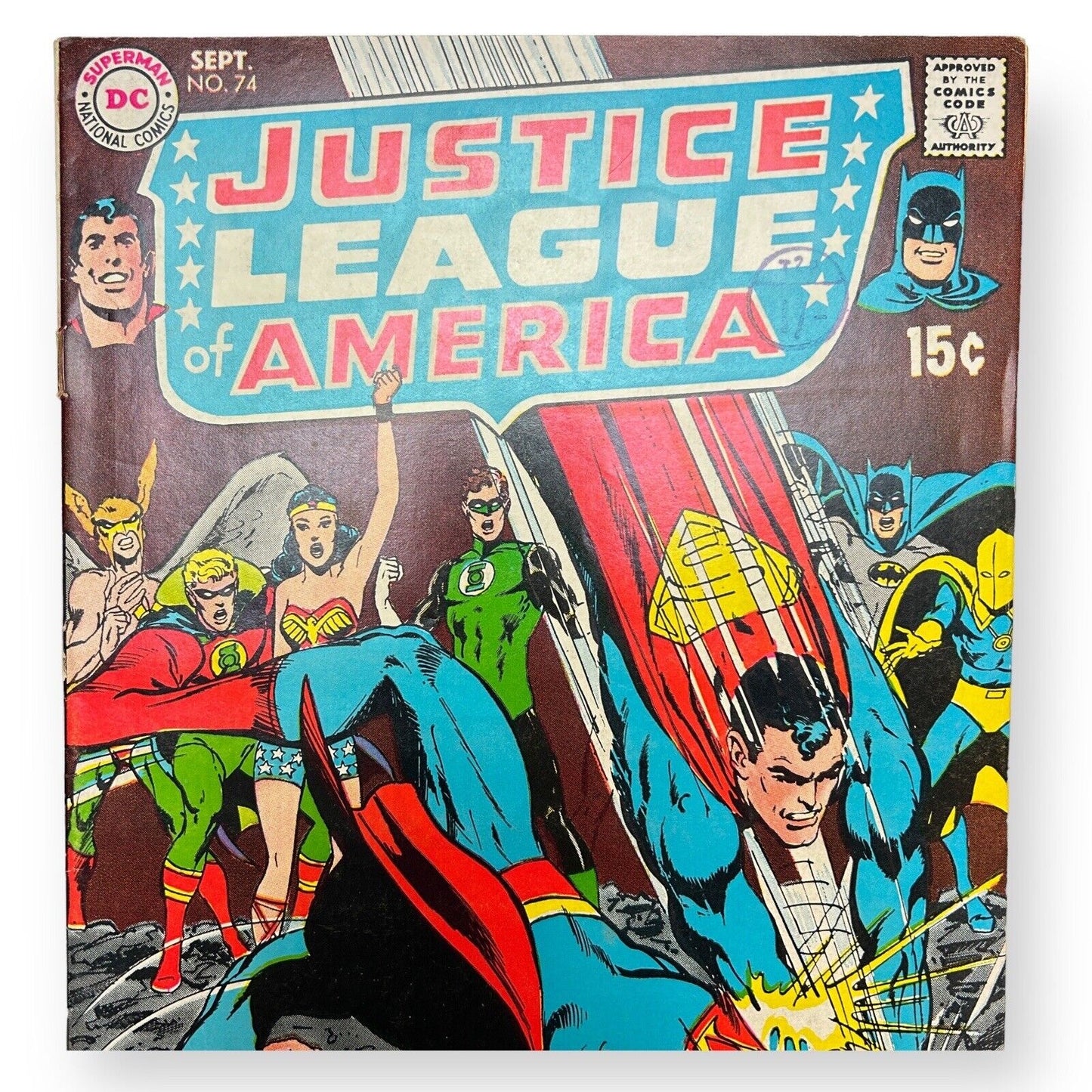 Justice League Of America #74 DC 1969 - 15c (5,0-6,5 Note)