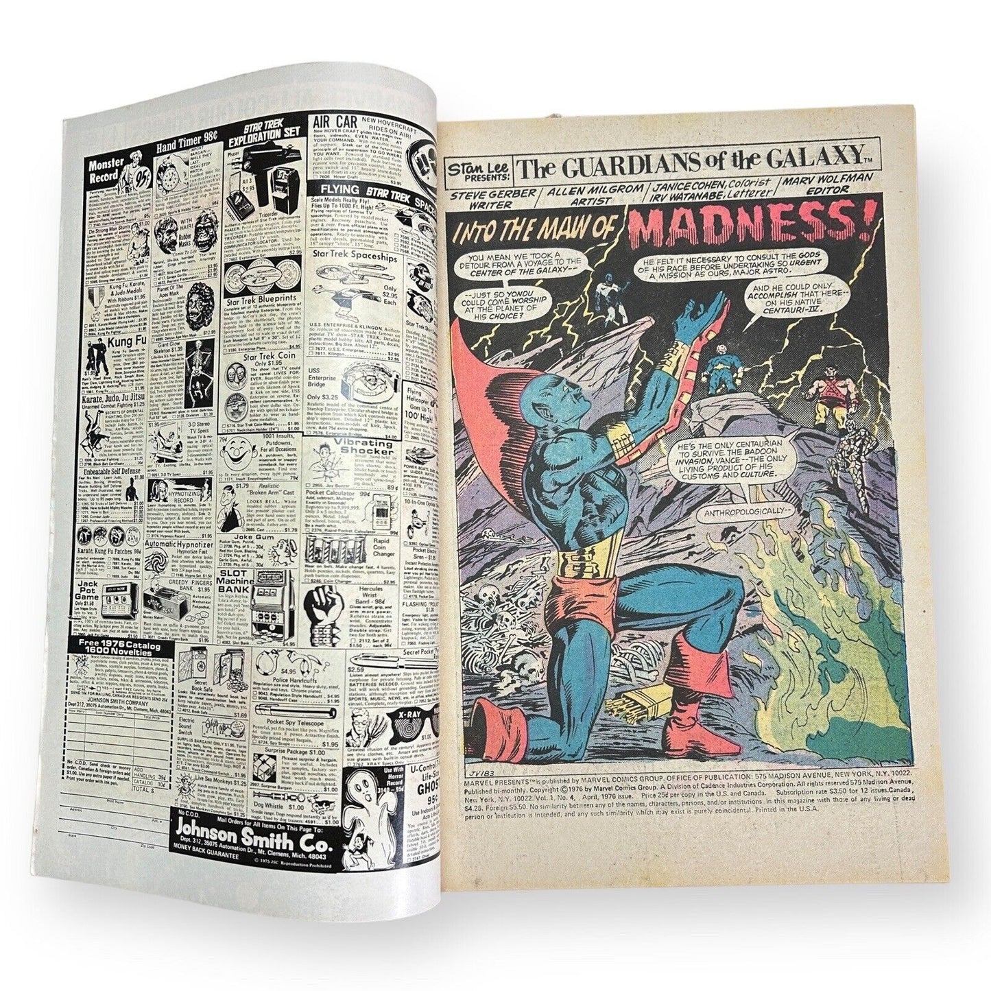 Marvel präsentiert Nr. 4 1976 Pence-Kopie / 🔑 Comic – Note 5,5 – 7,0