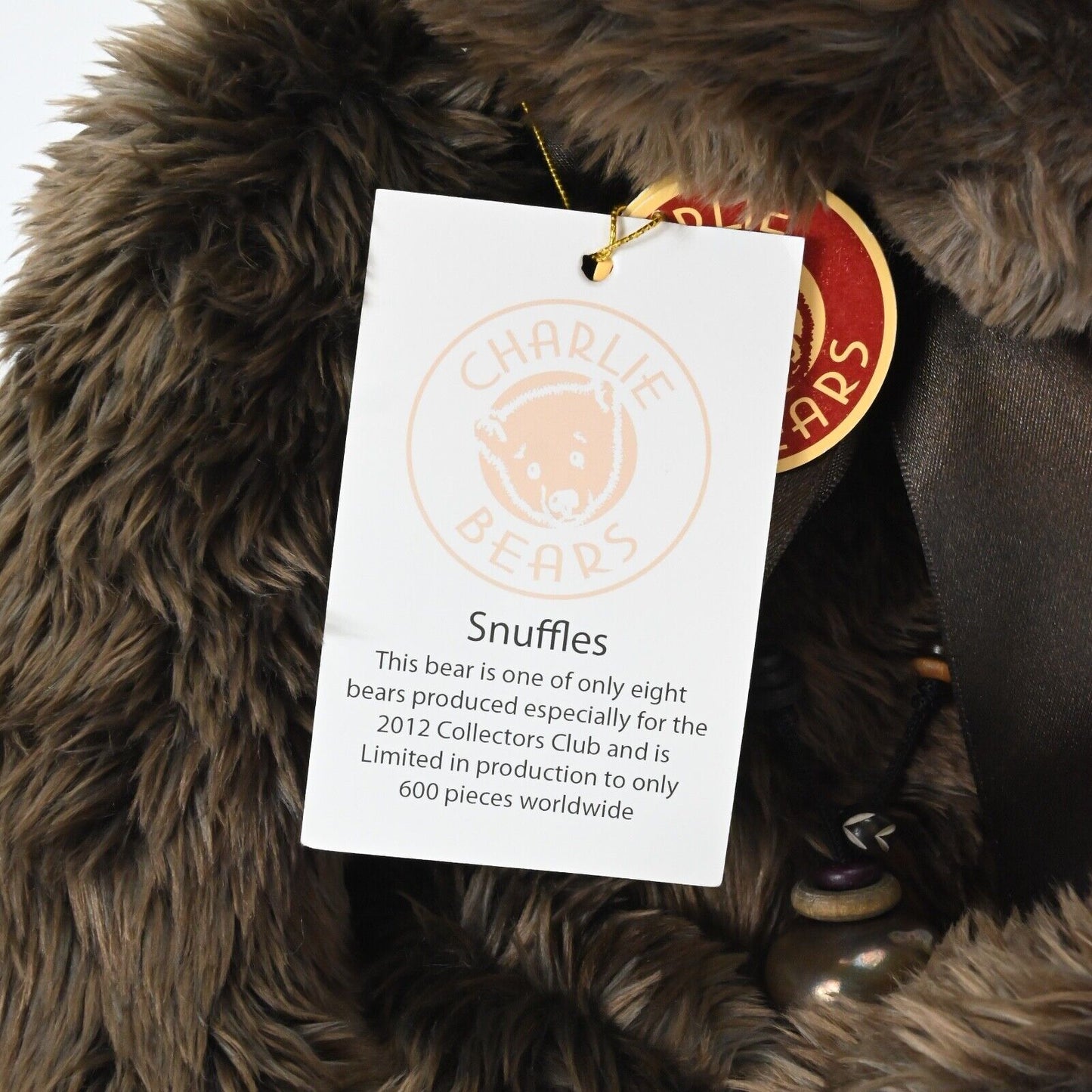 Charlie Bears Snuffles Teddy Bear - CB125002