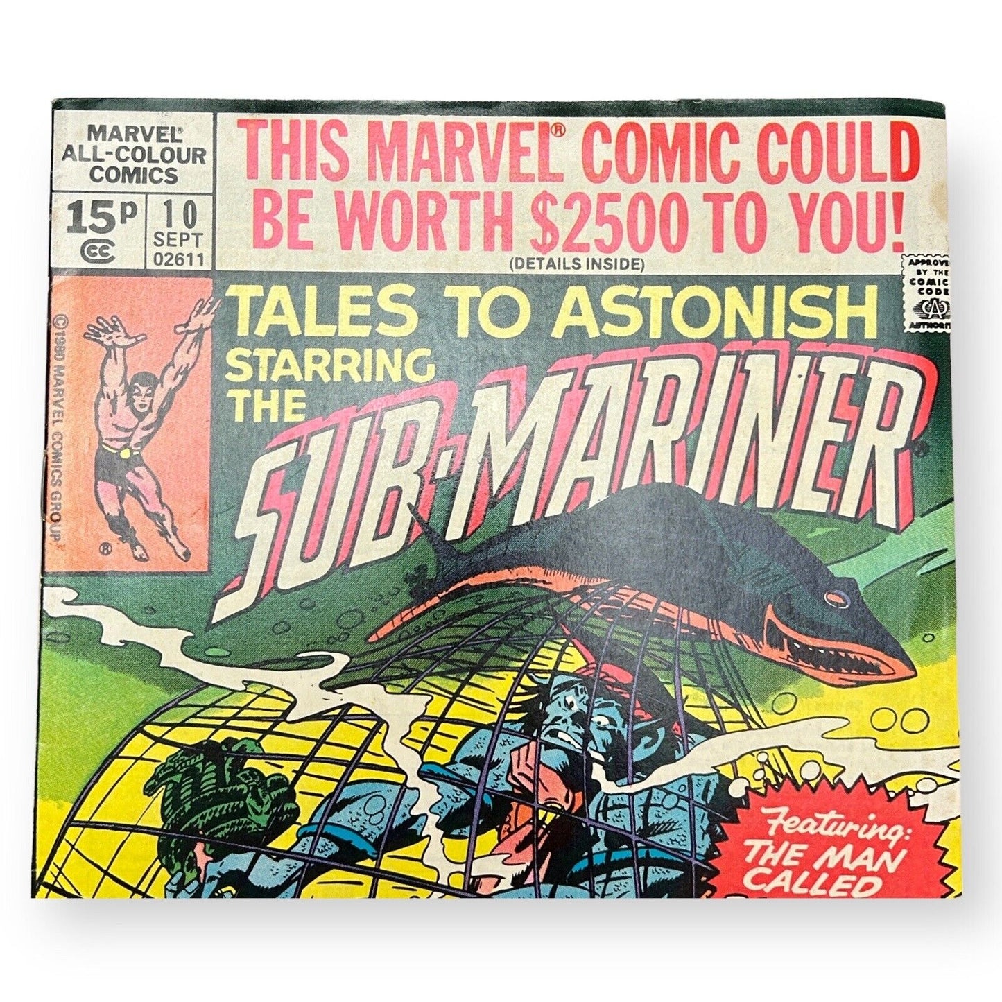 SUB-MARINER AUSGABE NR. 10 – MARVEL 1969 / 🔑 Comic (Klasse 6 – 7,5)