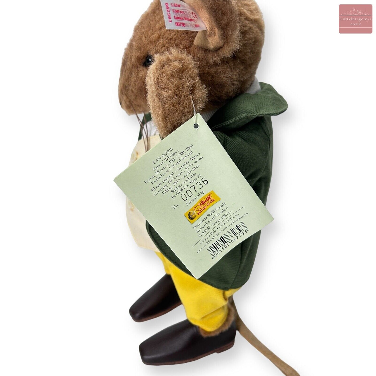 Steiff Beatrix Potter Samuel Whiskers - 662393 / Limited Edition of 1500