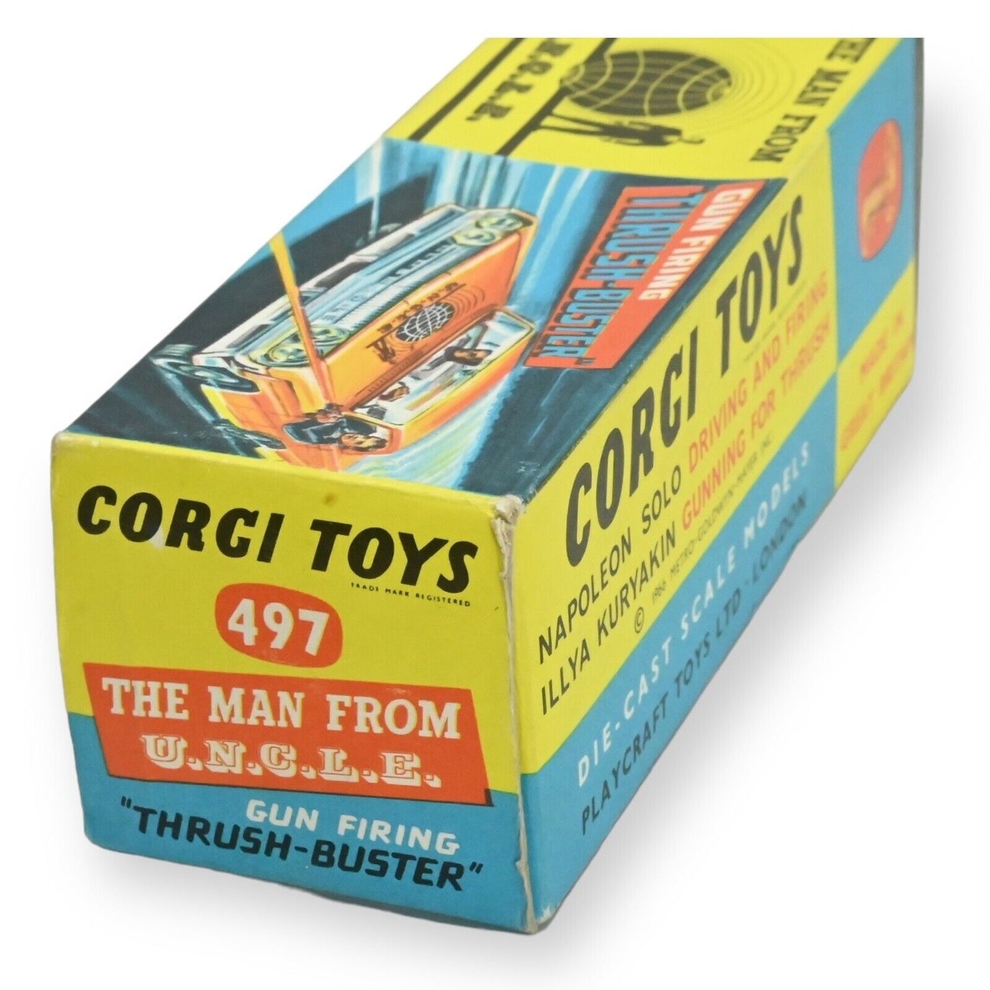 Corgi 497 "The Man from UNCLE" Oldsmobile Super 88 Thrushbuster + Ring