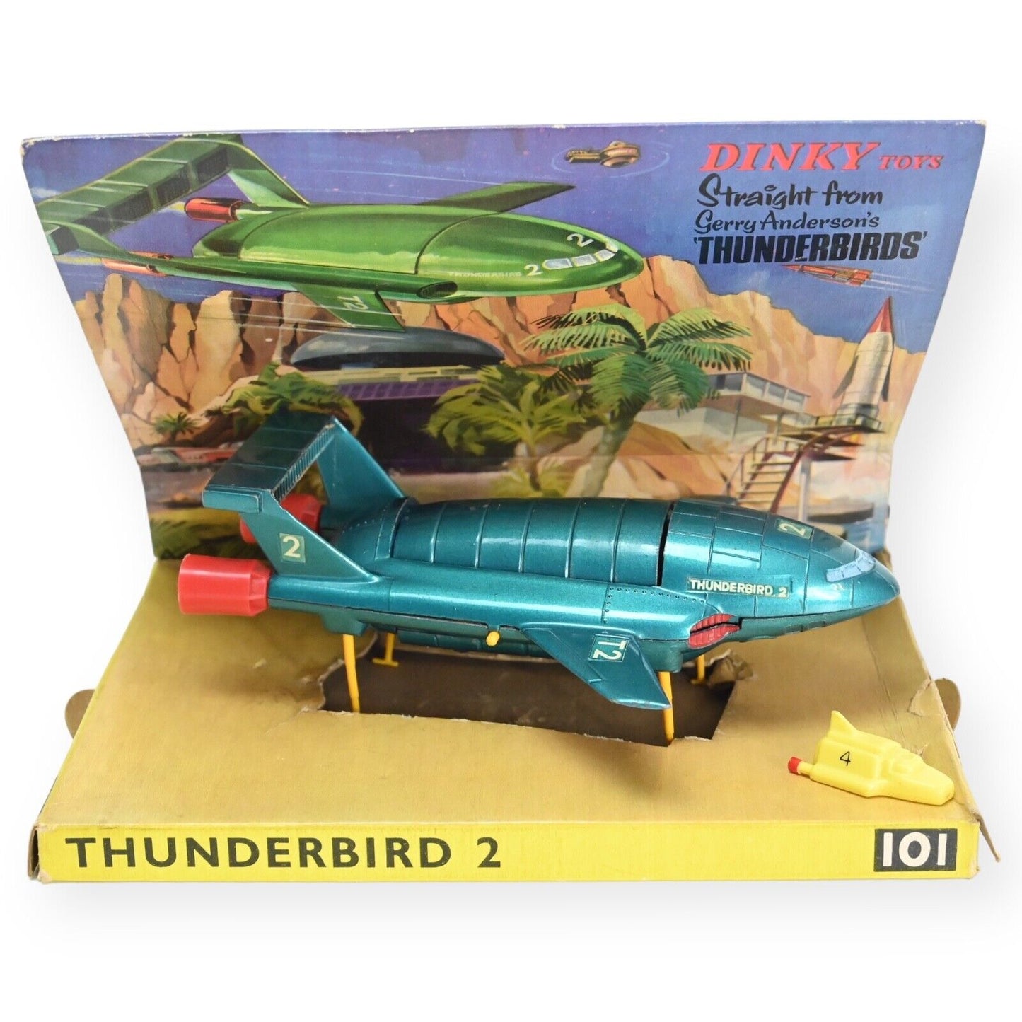 Dinky 101 Gerry Anderson's Thunderbird 2 & 4 - Metallic Aqua