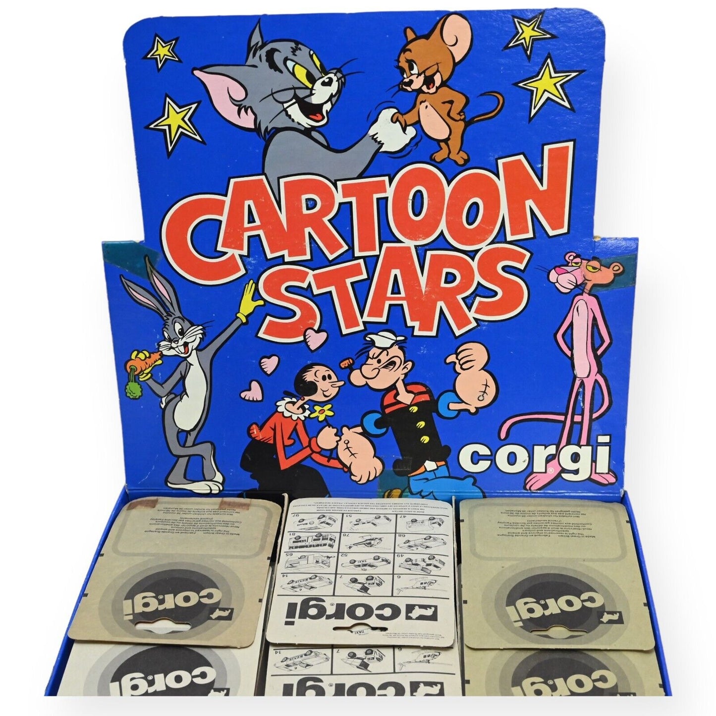 Corgi USA issue Cartoon Stars Shop Counter Display Trade Box * 38 items inside
