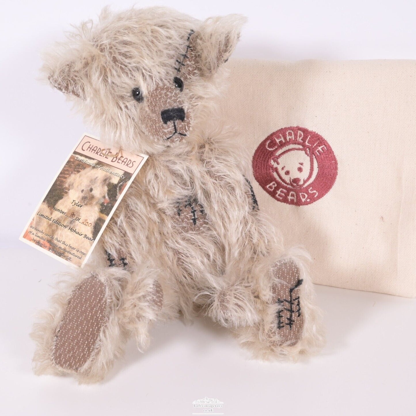 Charlie Bear Tyler Mohair Limited Edition of Only 200 RARE CBM16010