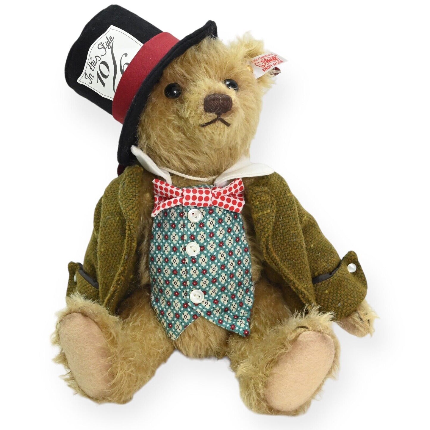 Steiff The Mad Hatter Teddy Bear -- 034497 Limited Edition