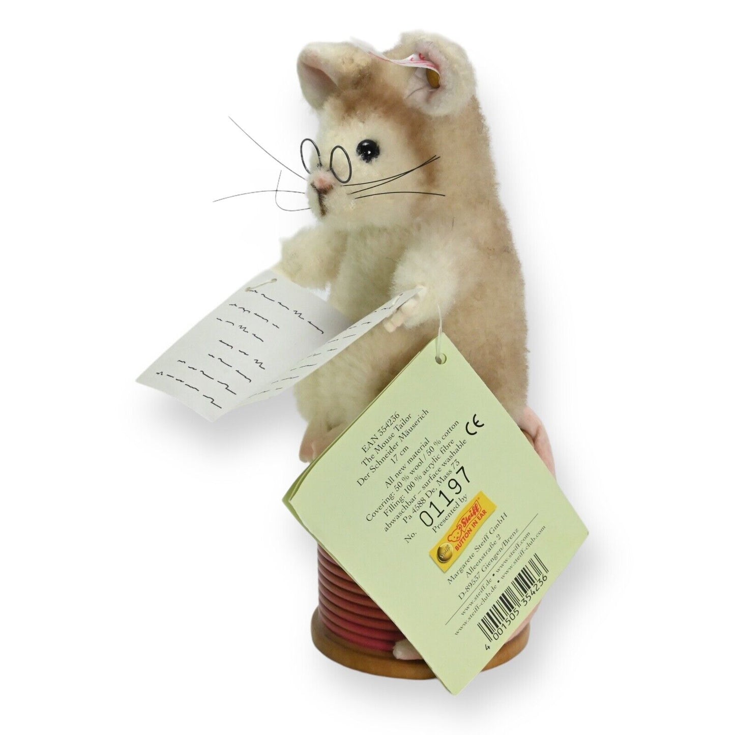 Steiff Beatrix Potter Collection The Mouse Tailor / LTD ED 354236