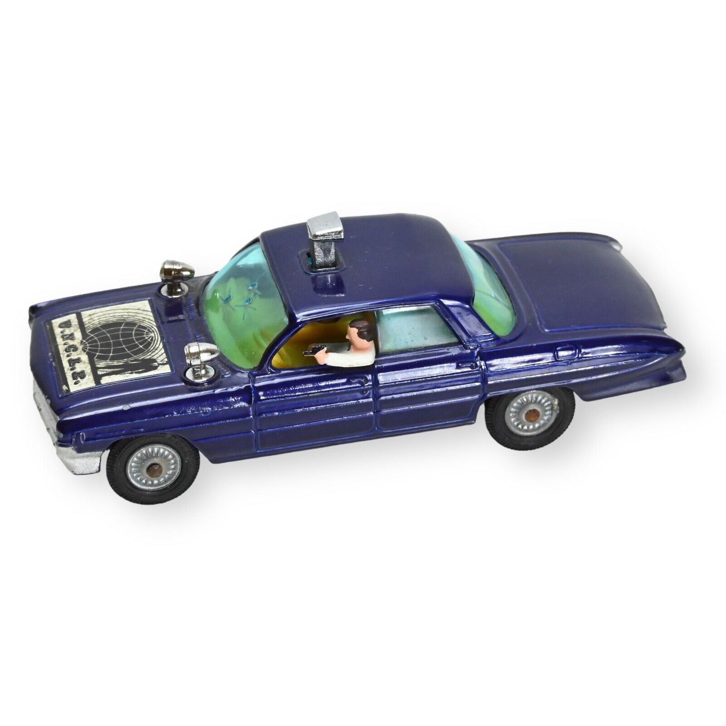 Corgi 497 "The Man from UNCLE" Oldsmobile Super 88 Thrushbuster + Ring