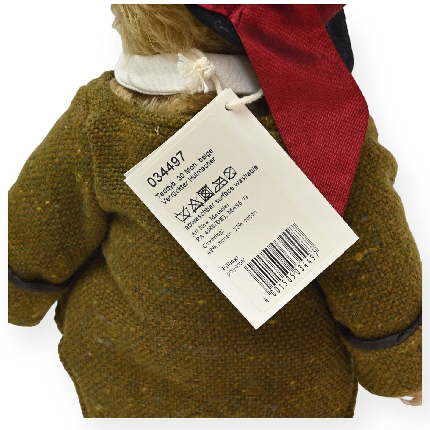 Steiff The Mad Hatter Teddy Bear -- 034497 Limited Edition
