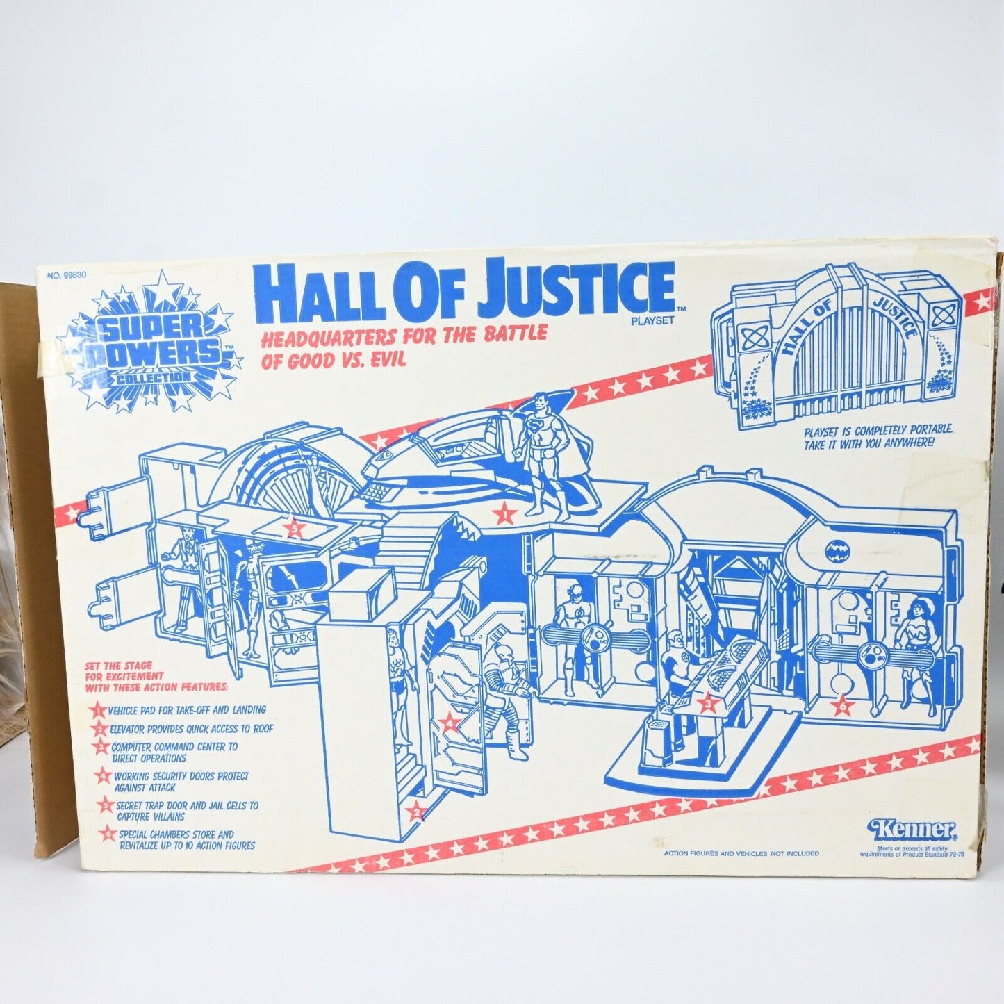 Kenner Super Powers 1984 Hall Of Justice Playset