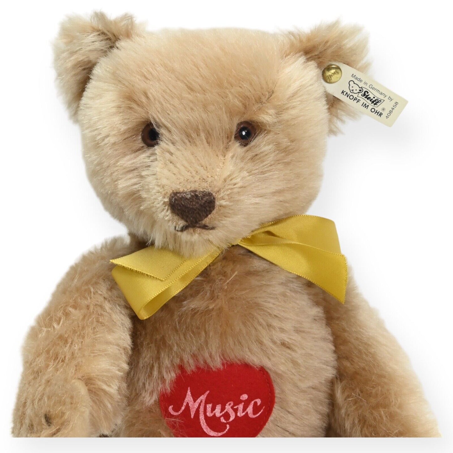 Steiff Music Teddy Replica 1951 Ltd Ed White Tag - 408458