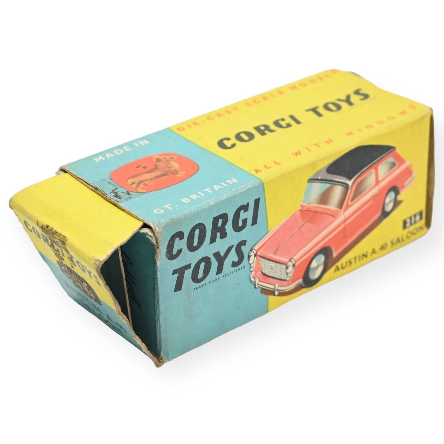 Corgi Toys 216 Austin A40 - RARE Red Body WITHOUT MOTOR