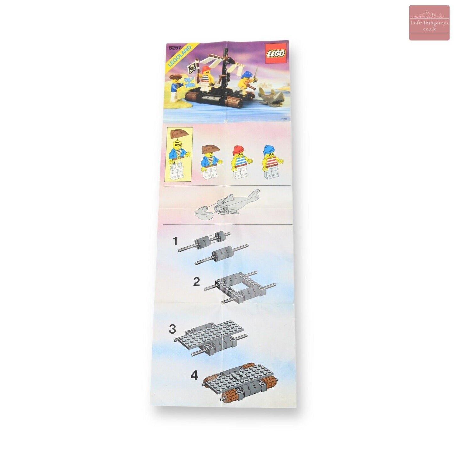Lego Pirates Castaway's Raft - 6257 Complete