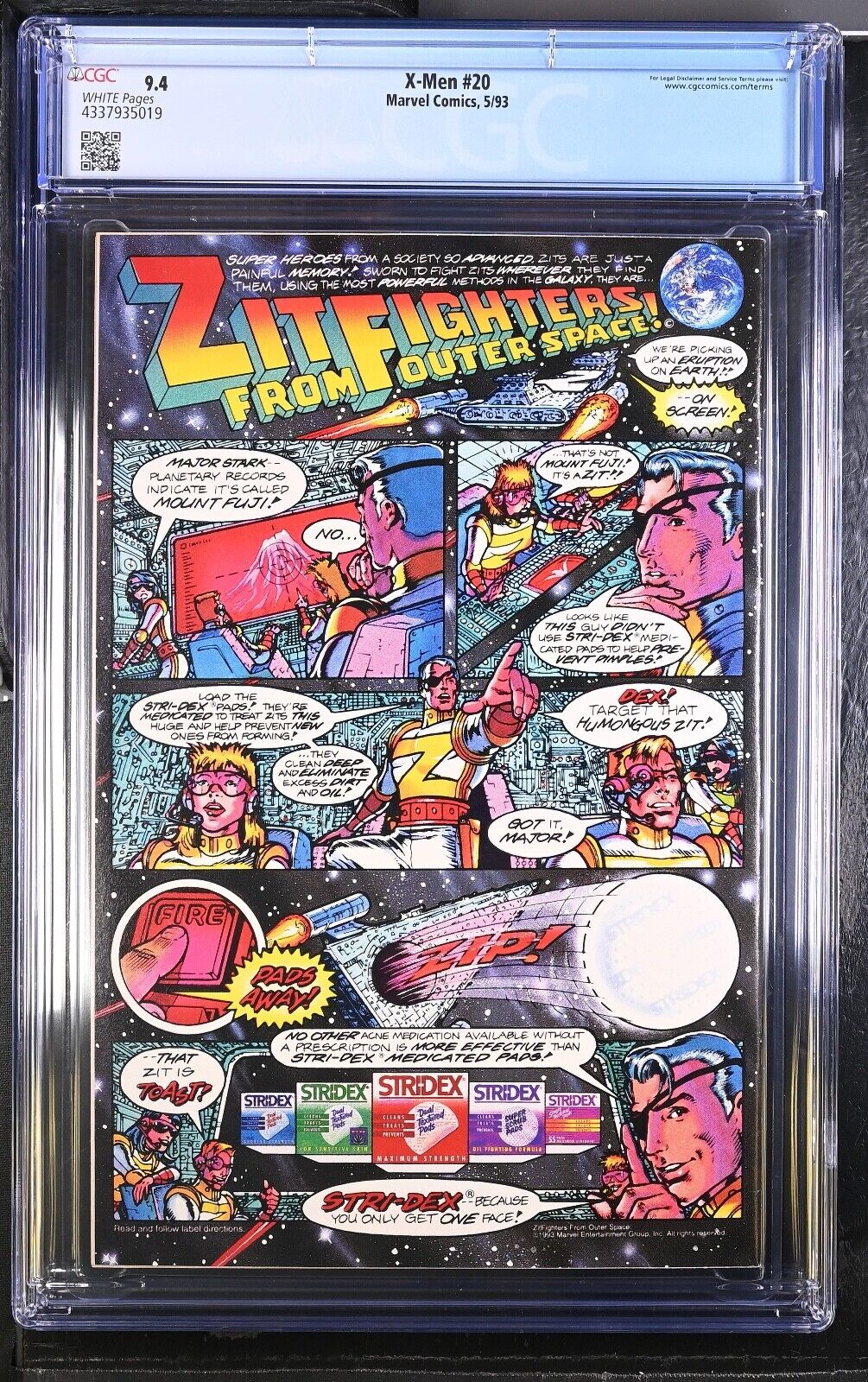X-Men # 20 CGC 9.4 - 1993, Marvel Comics