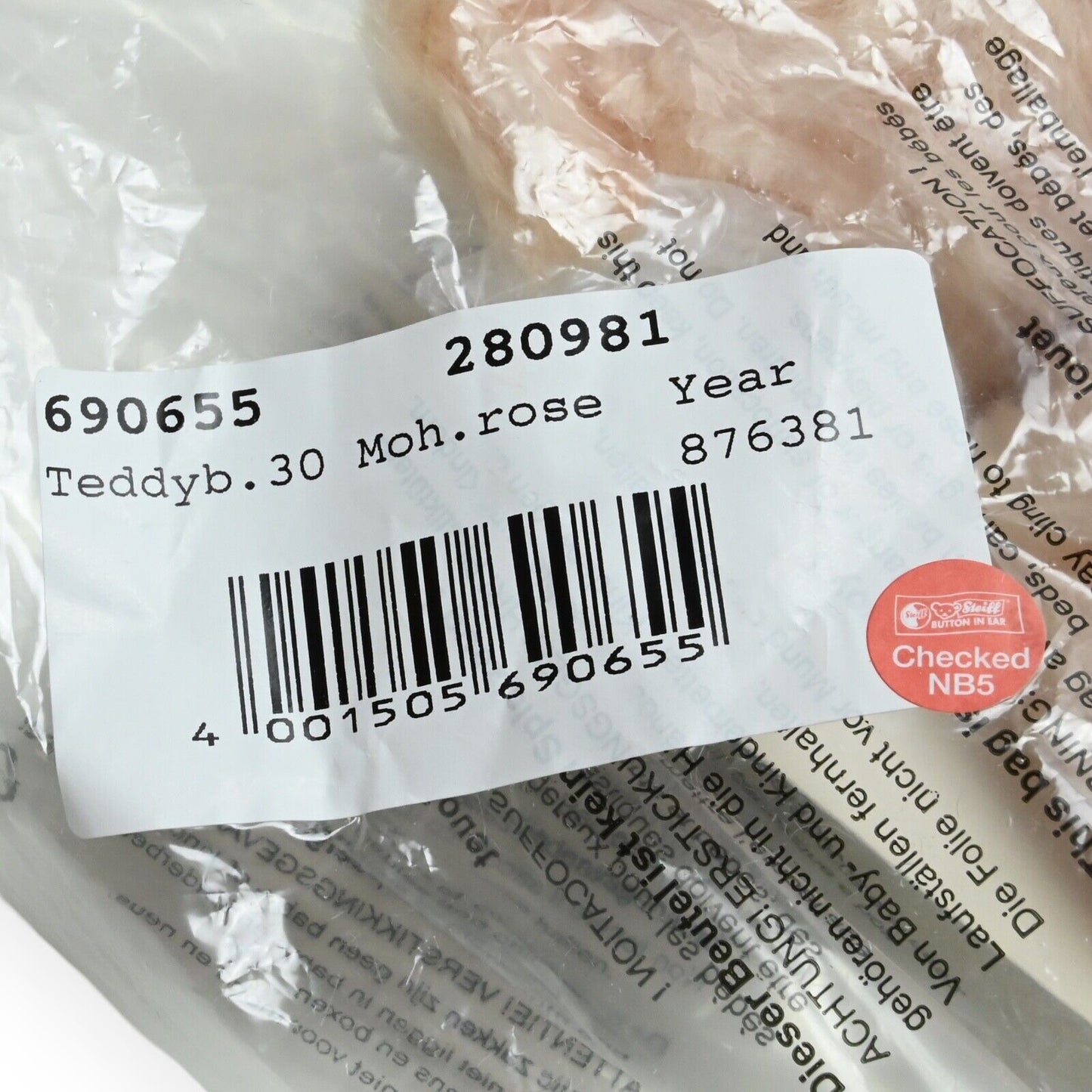 Steiff 2019 Teddy Bear Of The Year - Ltd Ed 690655