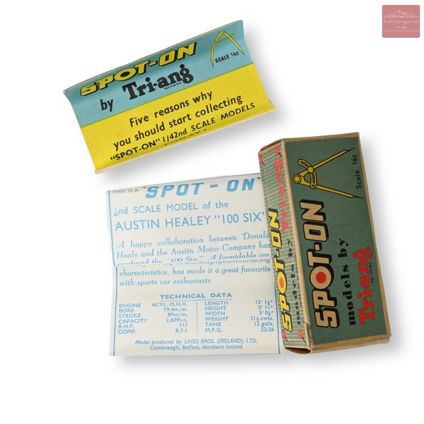 Triang Spot-On 105 Austin Healey 100-Six