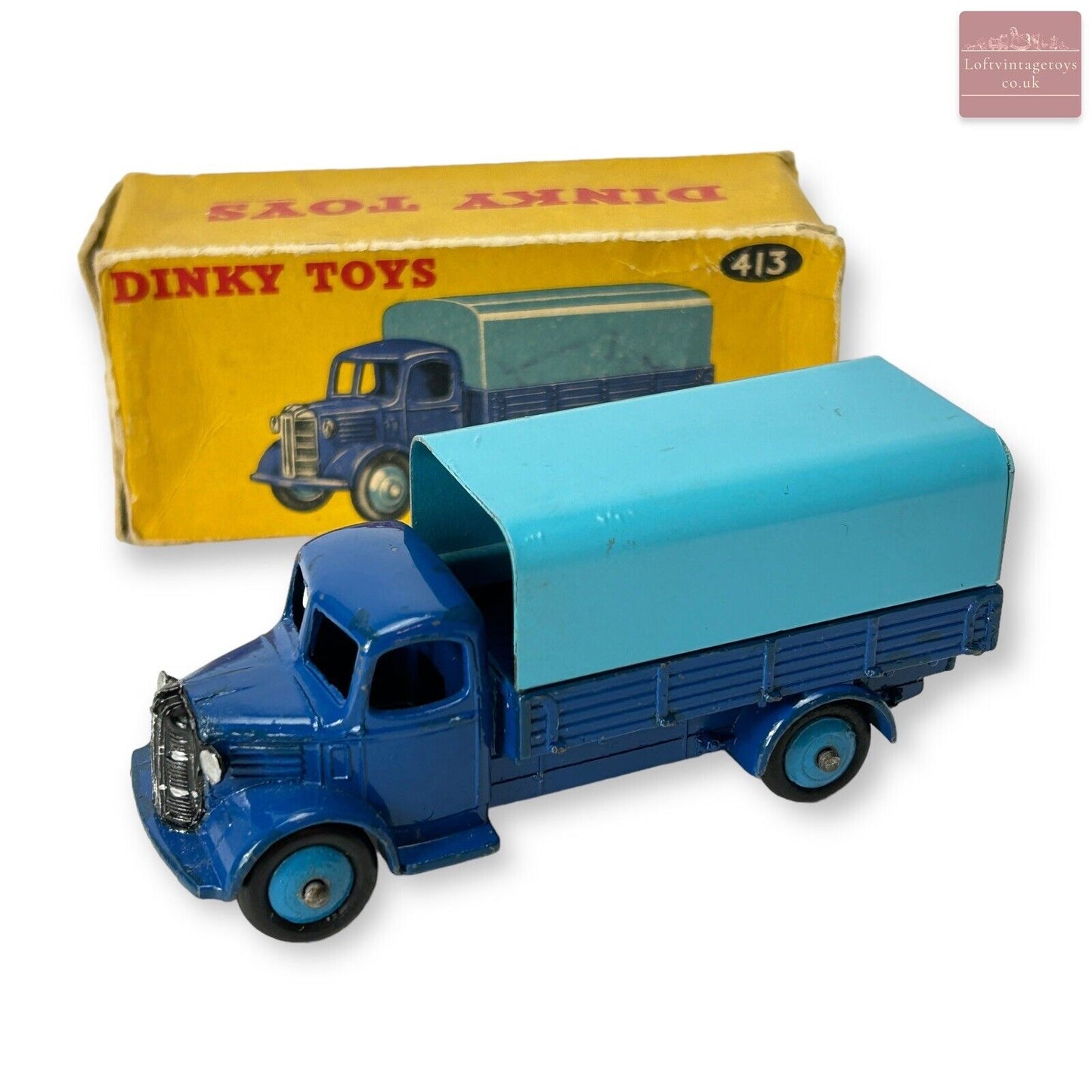 Dinky 413/30s Austin Covered Wagon Blue Cab