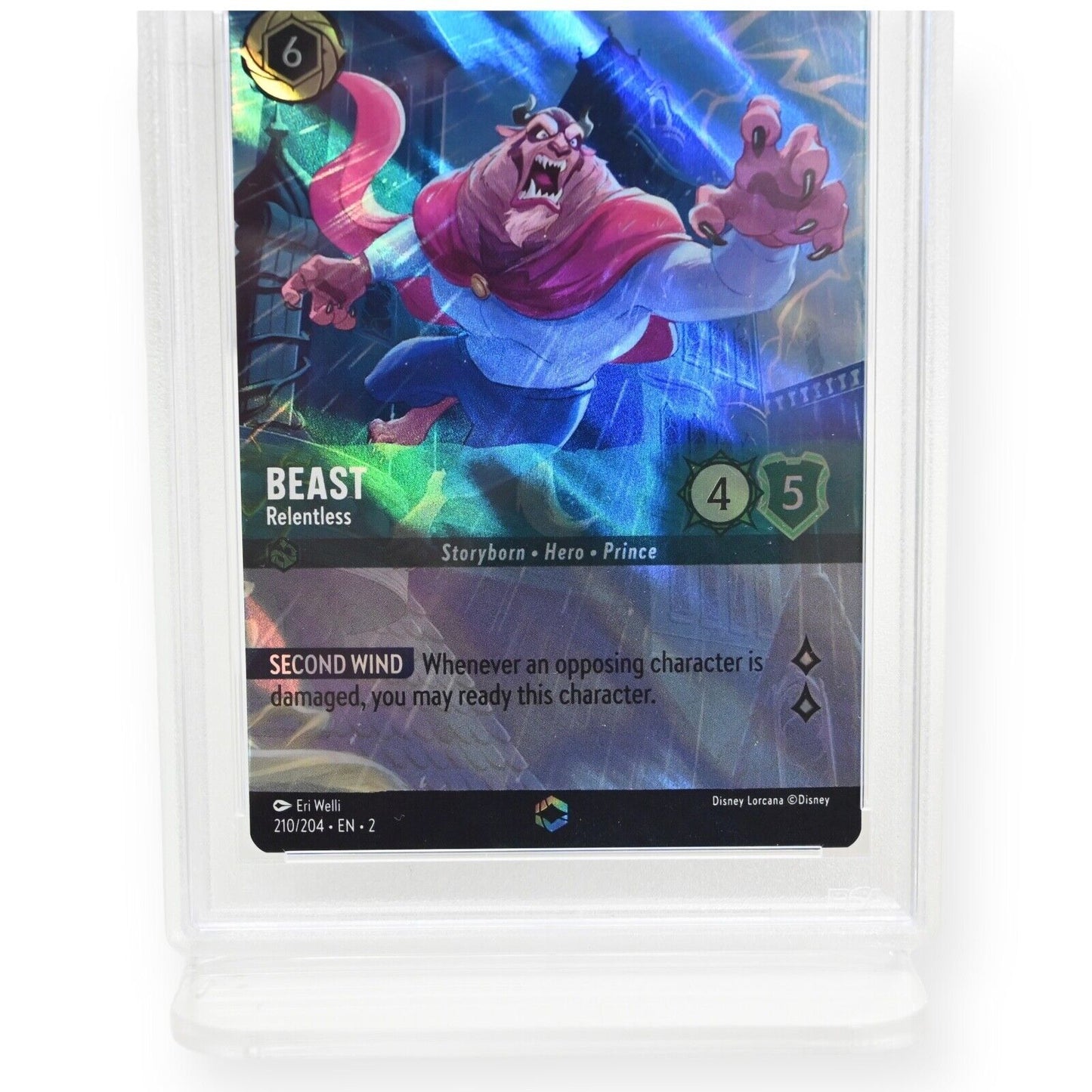 Lorcana Beast Relentless Enchanted #210/204 - PSA 10
