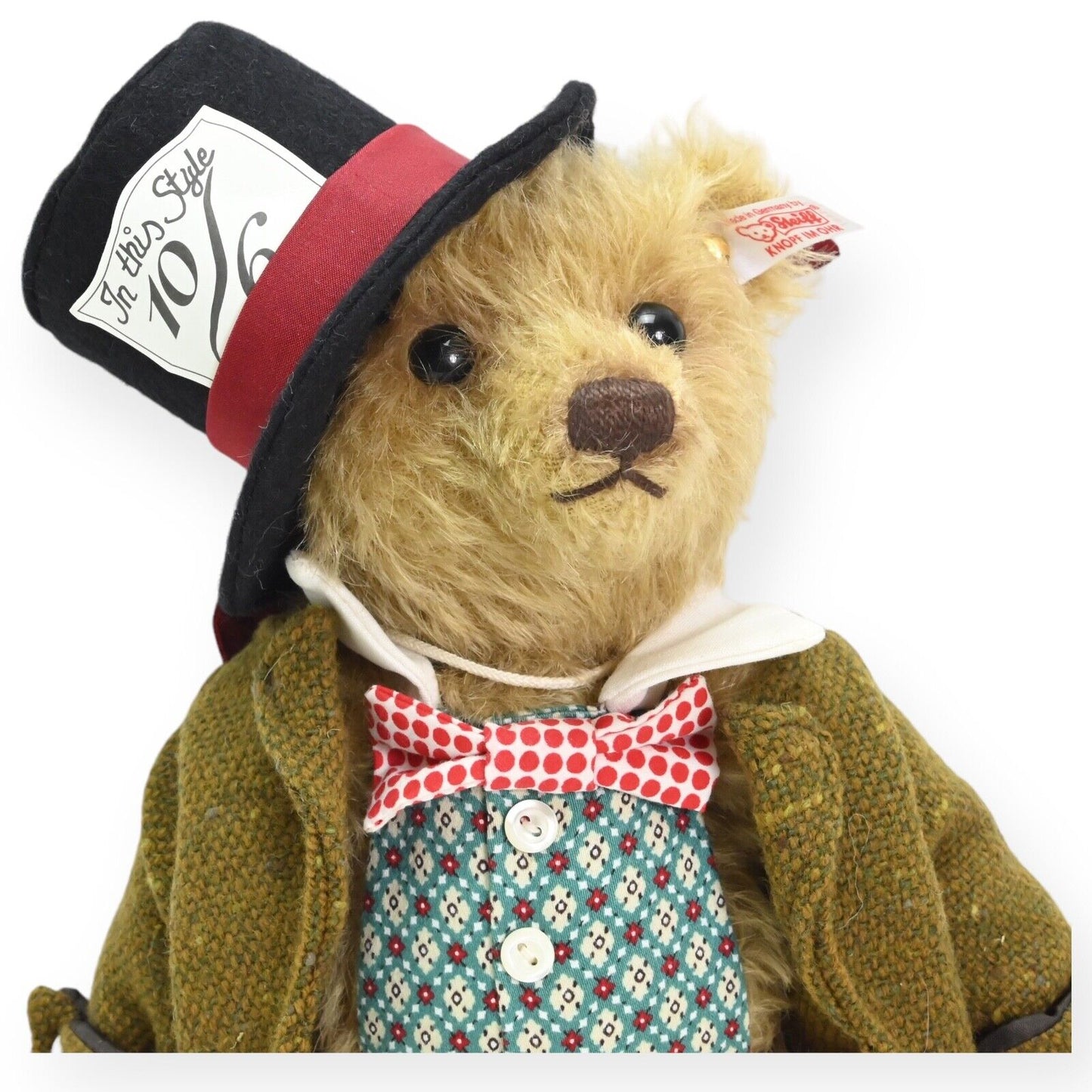 Steiff The Mad Hatter Teddy Bear -- 034497 Limited Edition