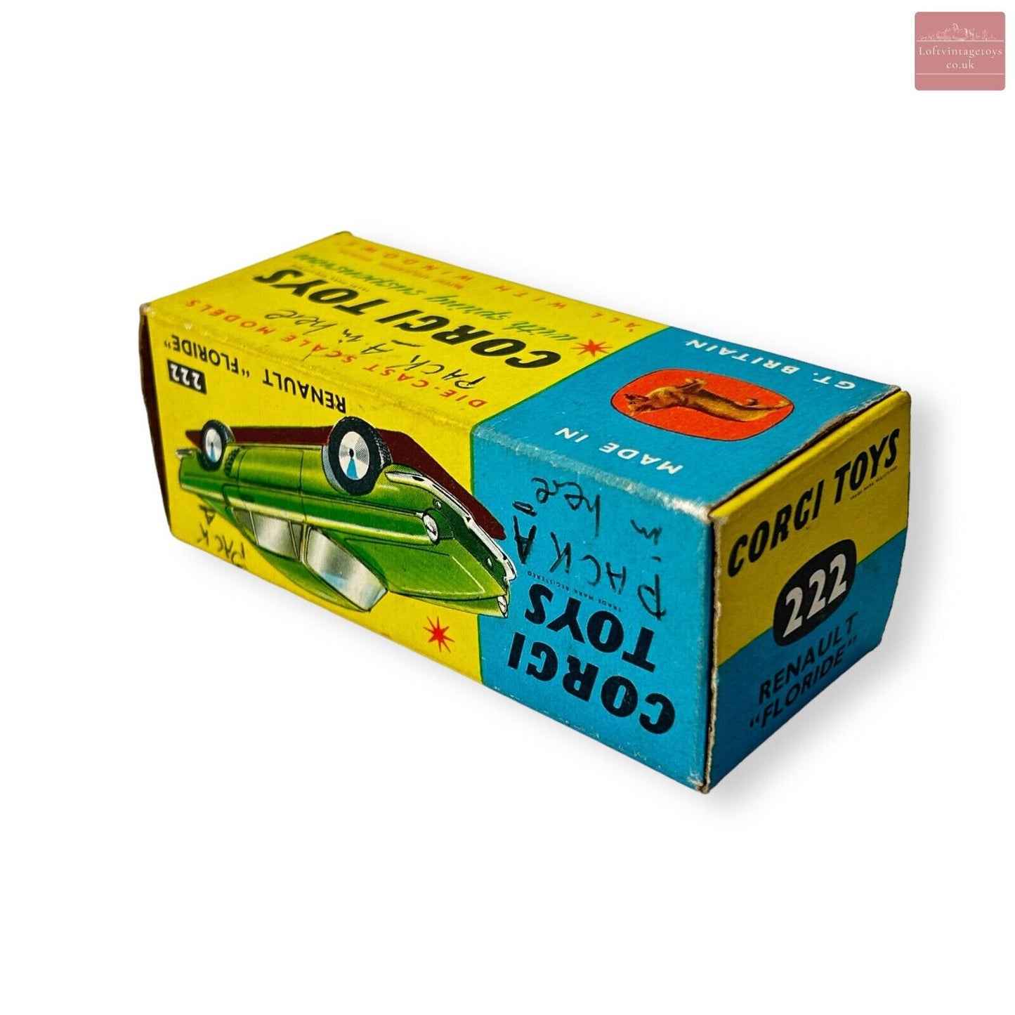 Corgi 222 Renault Floride Dark Red In Original Box