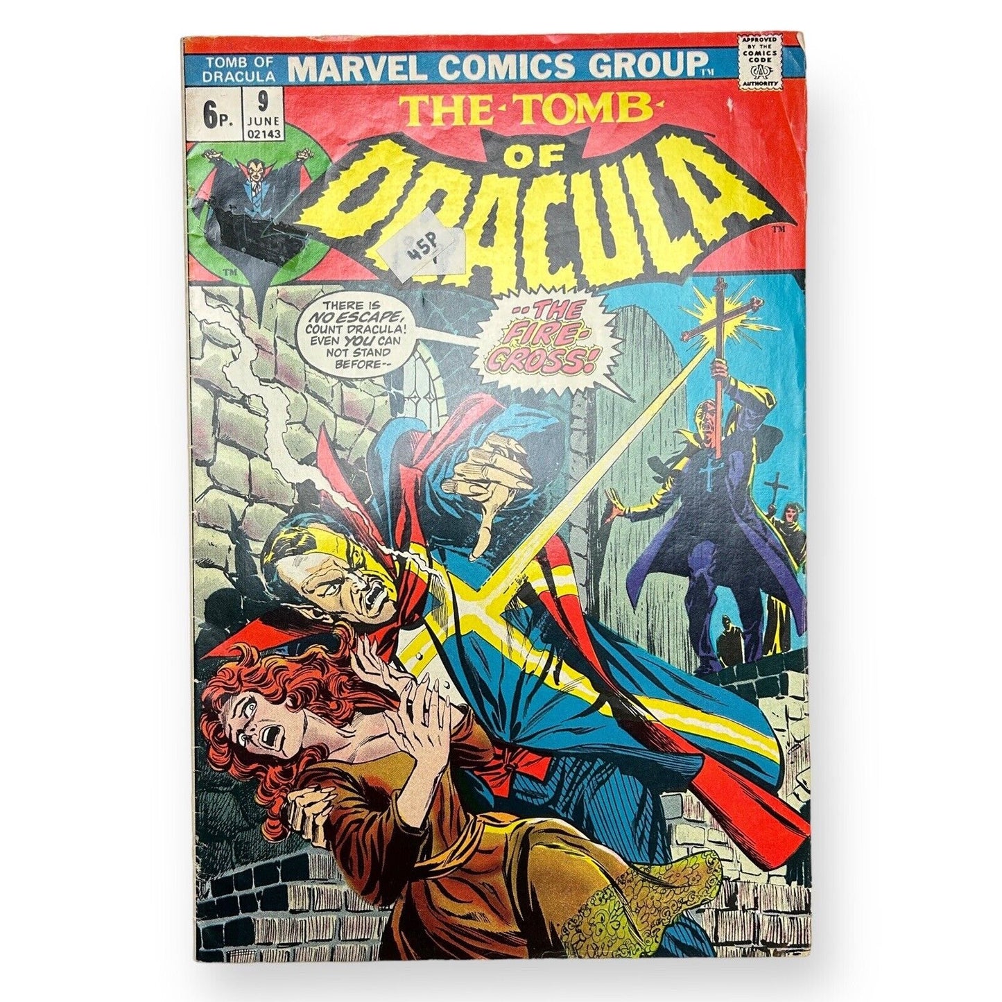 Das Grabmal von Dracula Nr. 9, Marvel 1973 – 6p (5,0 – 6,5 Note)