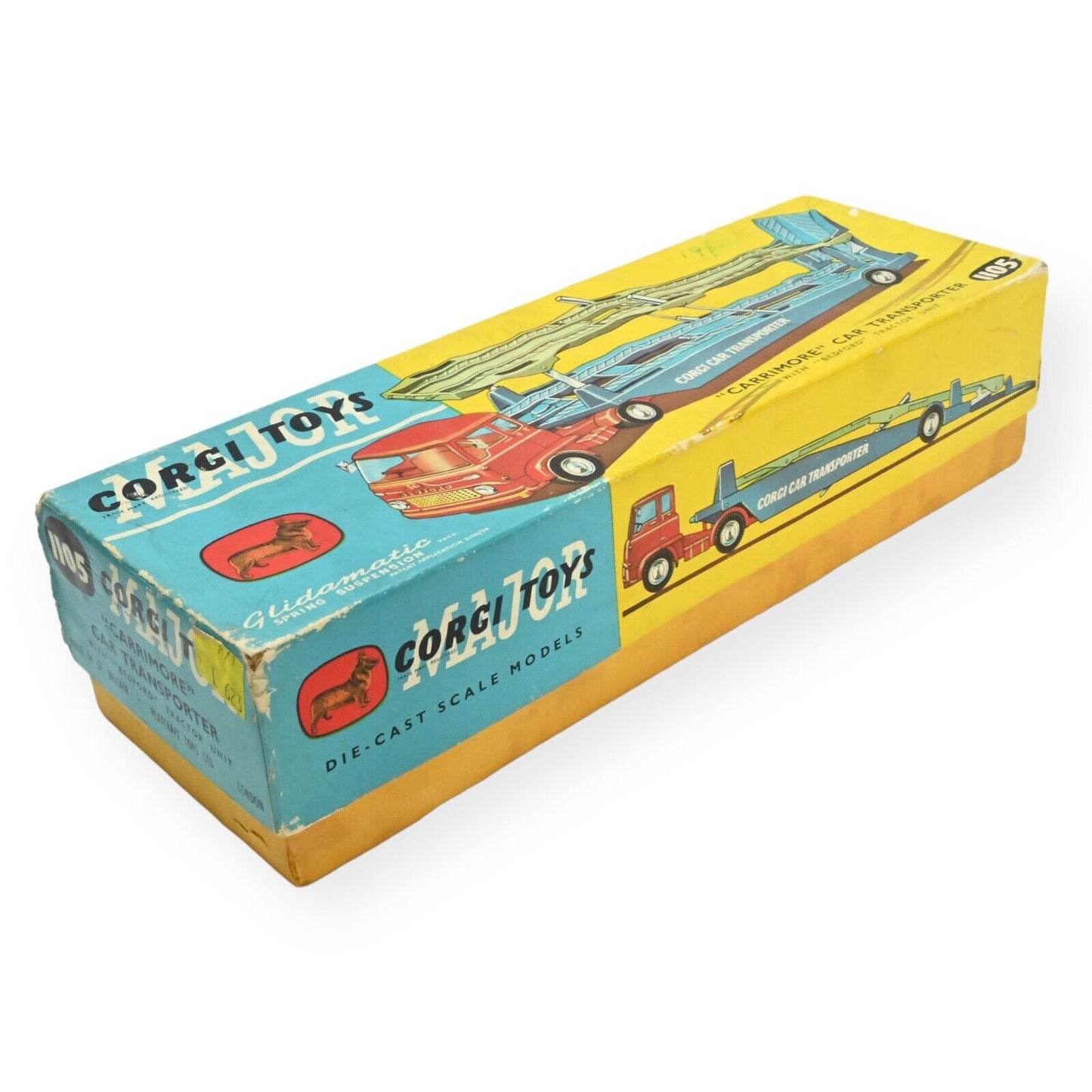 Corgi 1105 Bedford Tk Carrimore Car Transporter - Red Cab