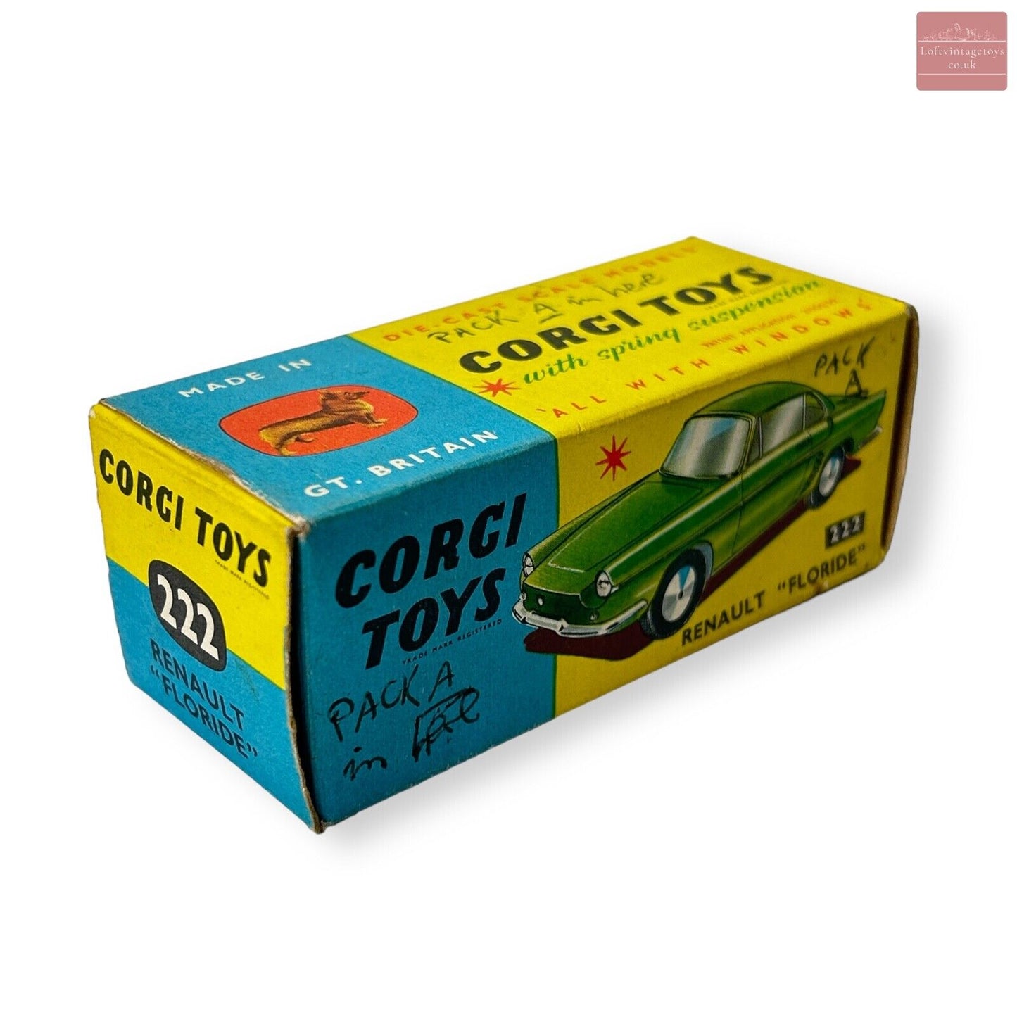 Corgi 222 Renault Floride Dark Red In Original Box