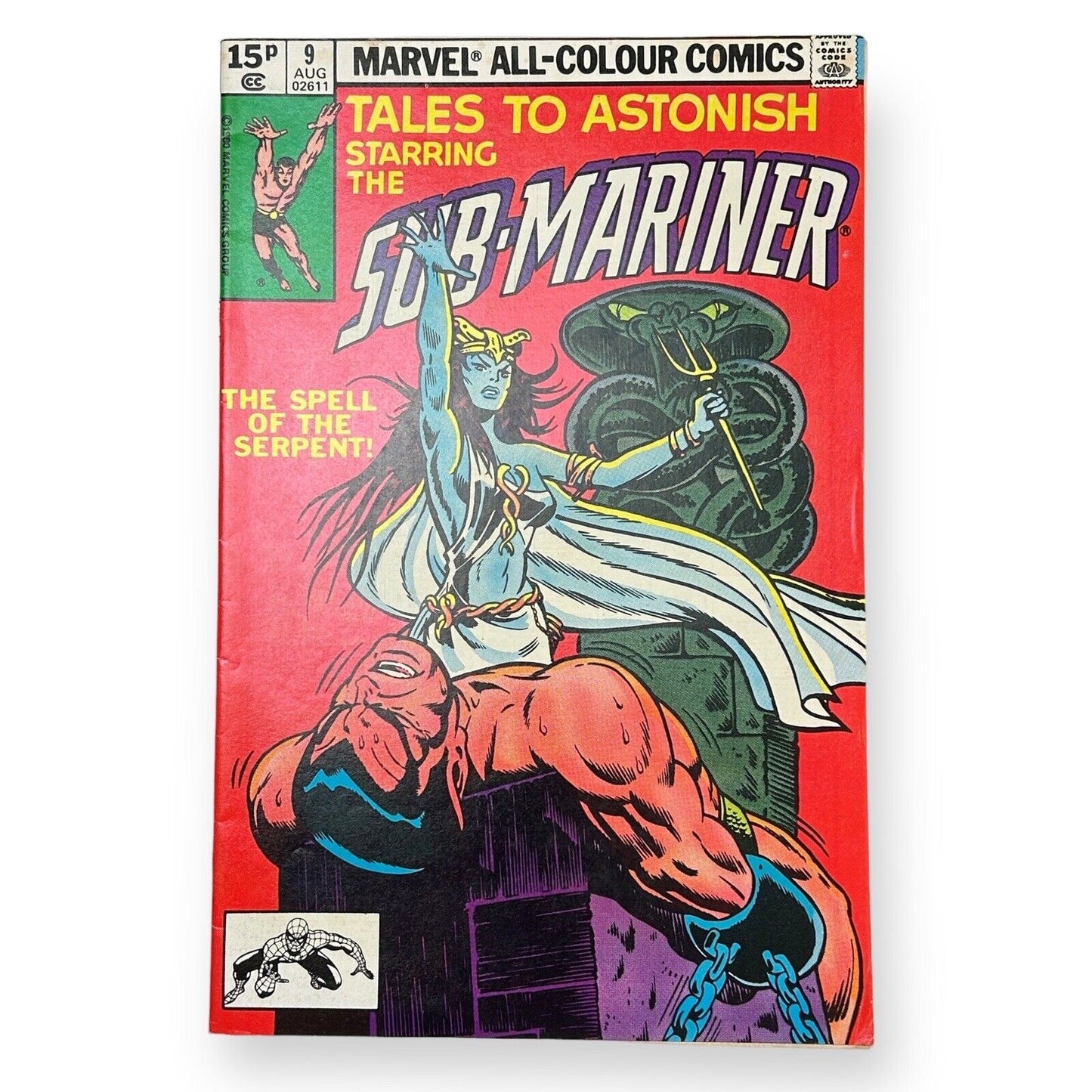 Sub-Mariner Ausgabe Nr. 9 – Marvel 1969 Pence Edition/ 🔑 Comic (Klasse 6,5–8)