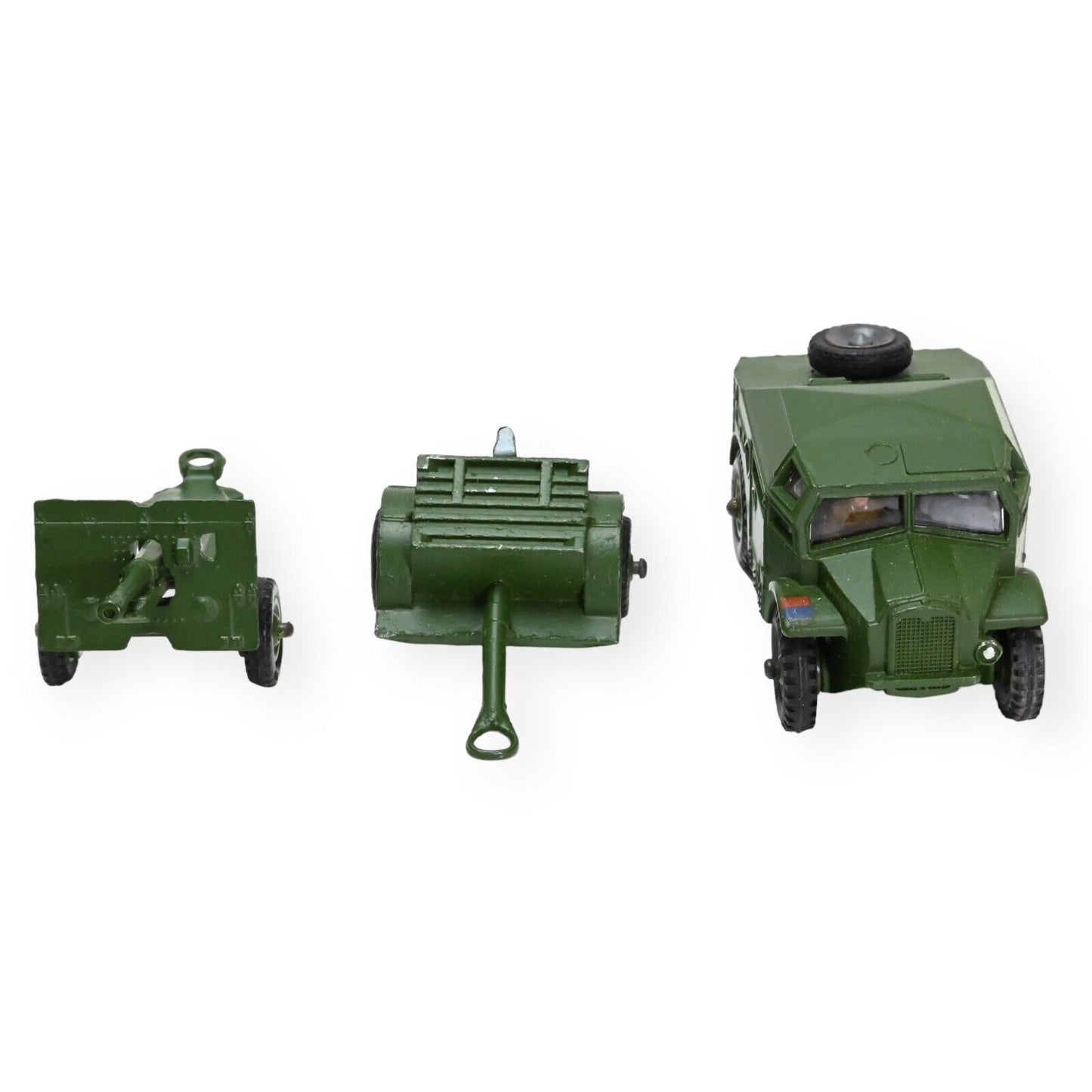 Dinky 697 25 Pounder Field Gun Set With Plastic Hubs