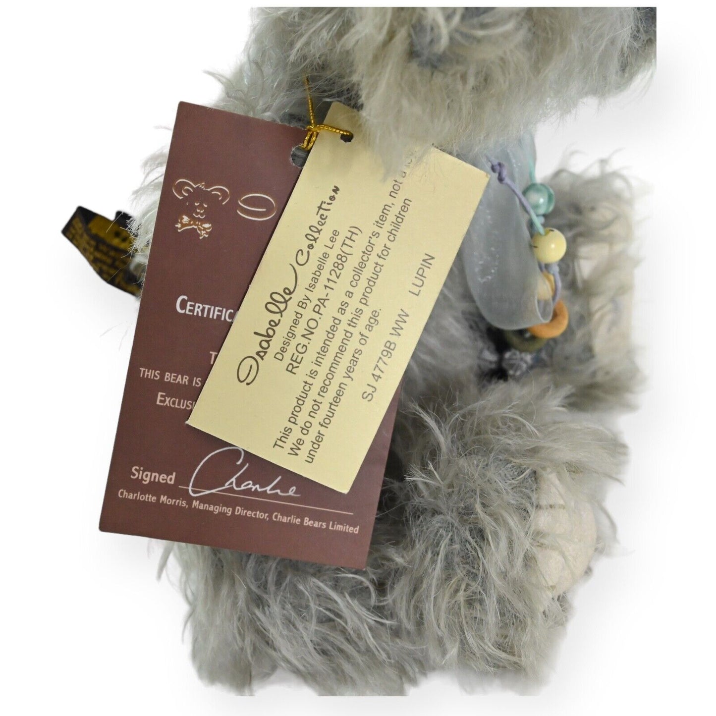 Charlie Bears Isabelle Collection Lupin Teddybär - SJ 4779B WW / LE 168 von 200