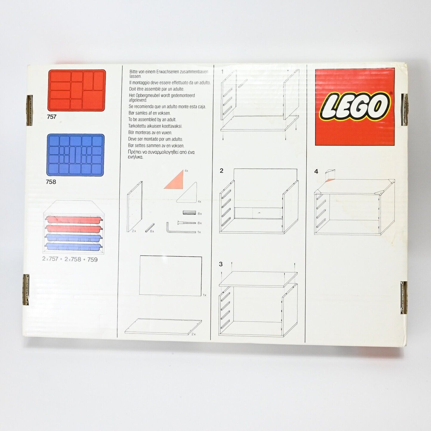 LEGO 759 Aufbewahrungsschrank - Neu von 1984
