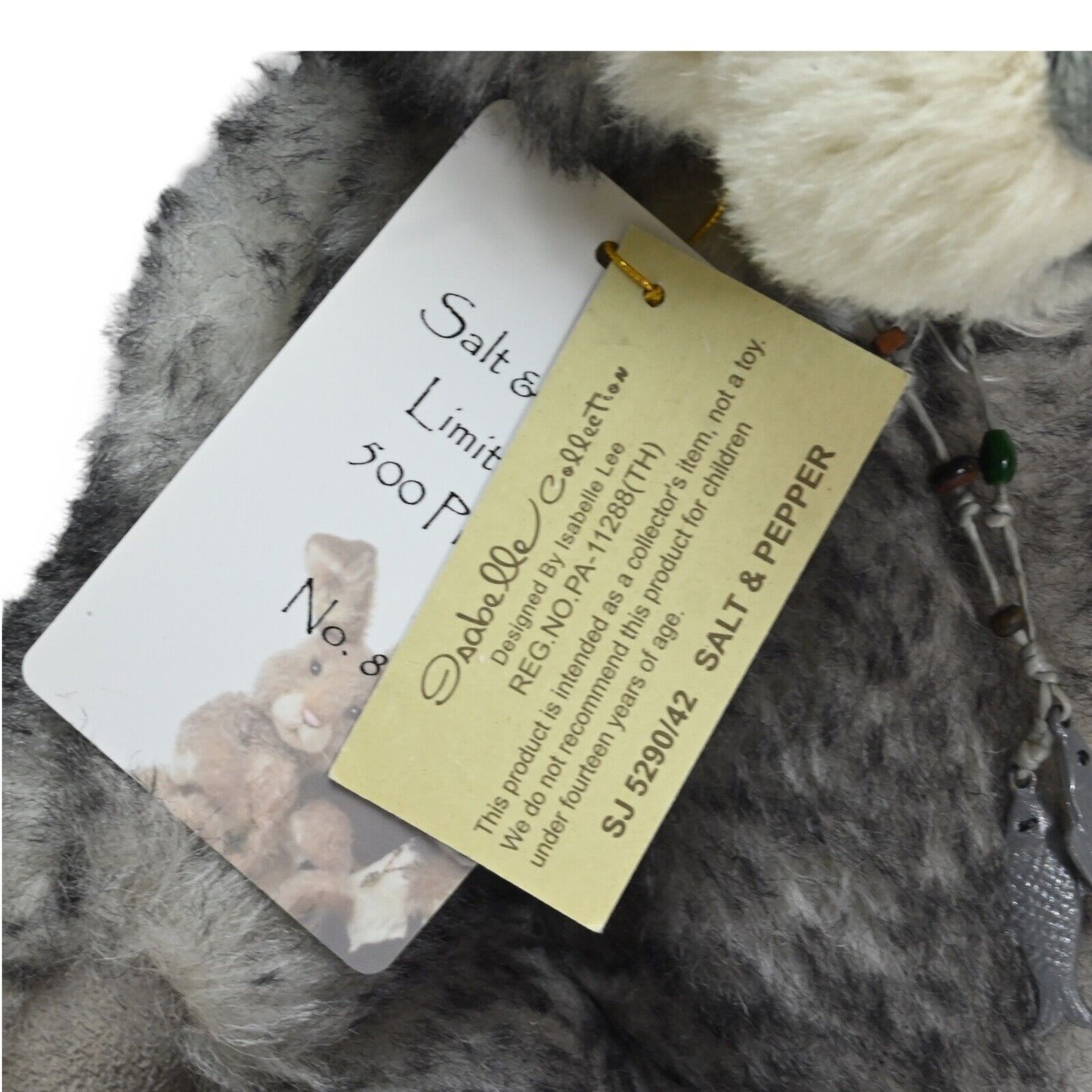 Charlie Bears Isabelle Collection Salt and Pepper Rabbit - SJ 5290/42