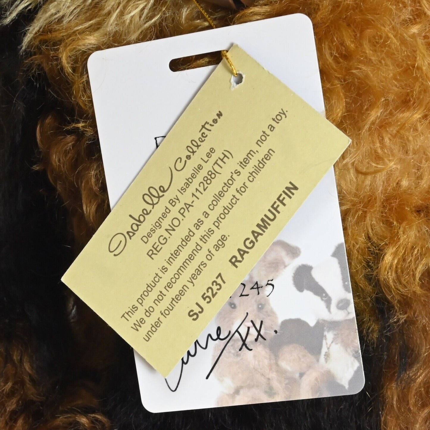 Charlie Bears Ragamuffin - SJ 5237 Limited Ed of 400