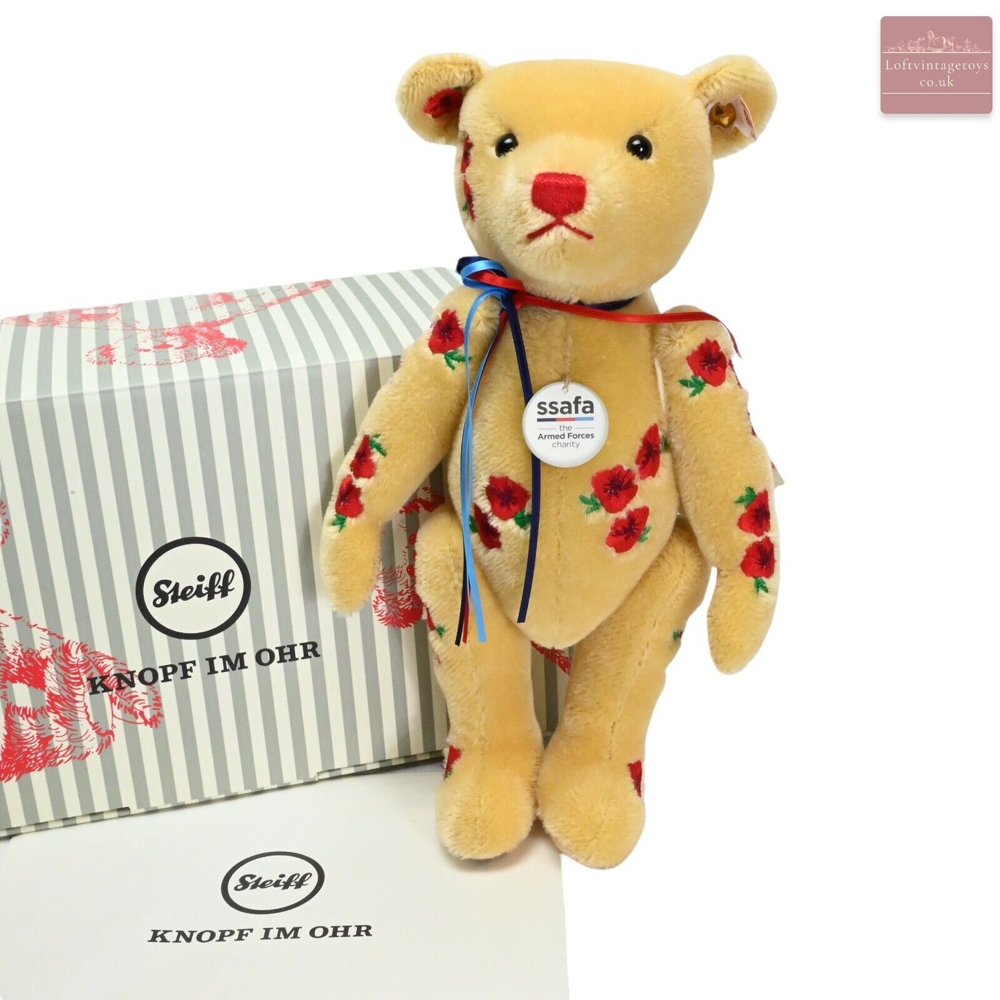 Steiff The Armistice SSAFA Limited Edition Teddy Bear - 690549