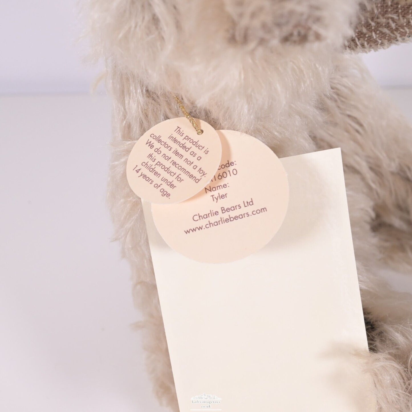 Charlie Bear Tyler Mohair Limited Edition of Only 200 RARE CBM16010